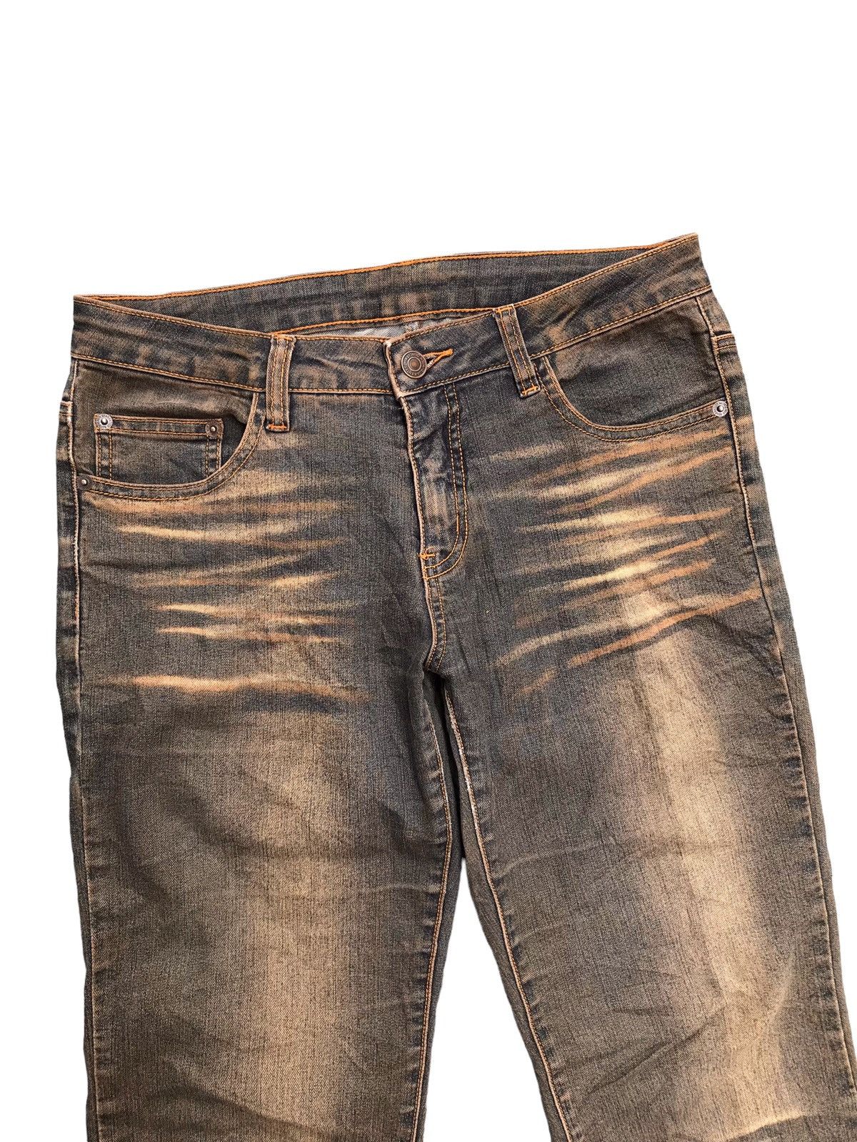 Hysteric Glamour × If Six Was Nine FLARE💥Rusty Unbranded Faded Denim Jeans Pants Size US 29 - 4 Thumbnail