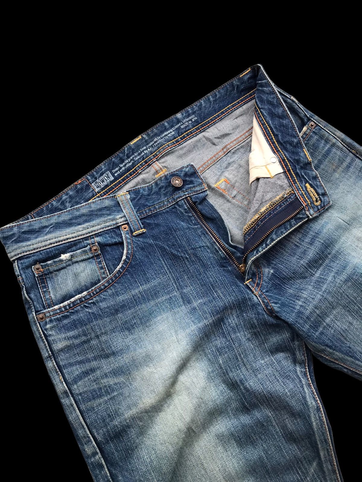 Hysteric Glamour × If Six Was Nine × Japanese Brand BAGGY⚡Edwin 511 RV Faded Distressed Denim Jeans Pants Size US 34 / EU 50 - 13 Thumbnail