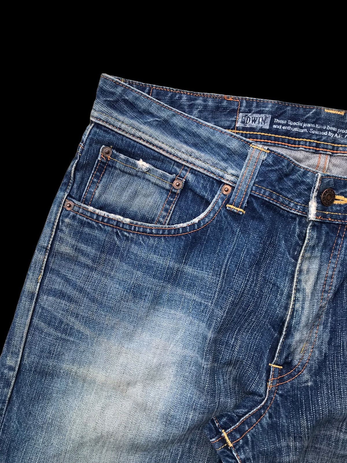 Hysteric Glamour × If Six Was Nine × Japanese Brand BAGGY⚡Edwin 511 RV Faded Distressed Denim Jeans Pants Size US 34 / EU 50 - 5 Thumbnail