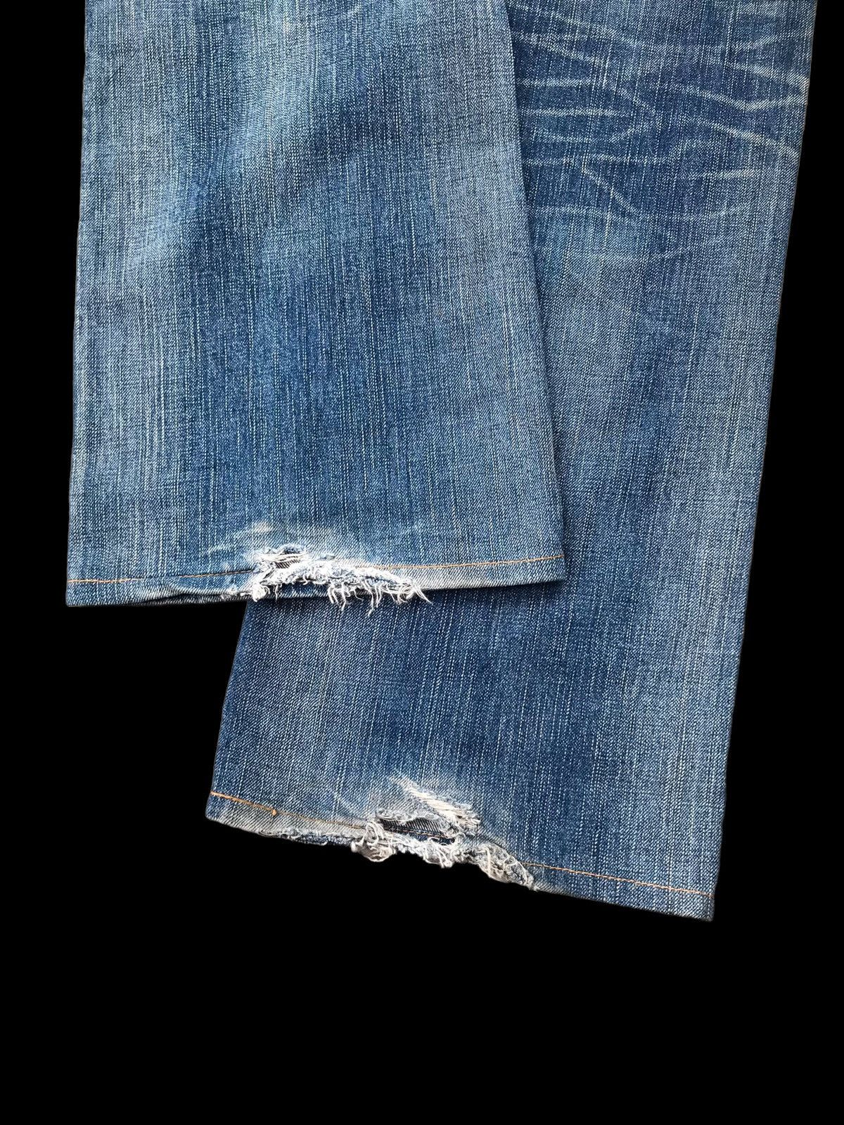 Hysteric Glamour × If Six Was Nine × Japanese Brand BAGGY⚡Edwin 511 RV Faded Distressed Denim Jeans Pants Size US 34 / EU 50 - 8 Thumbnail
