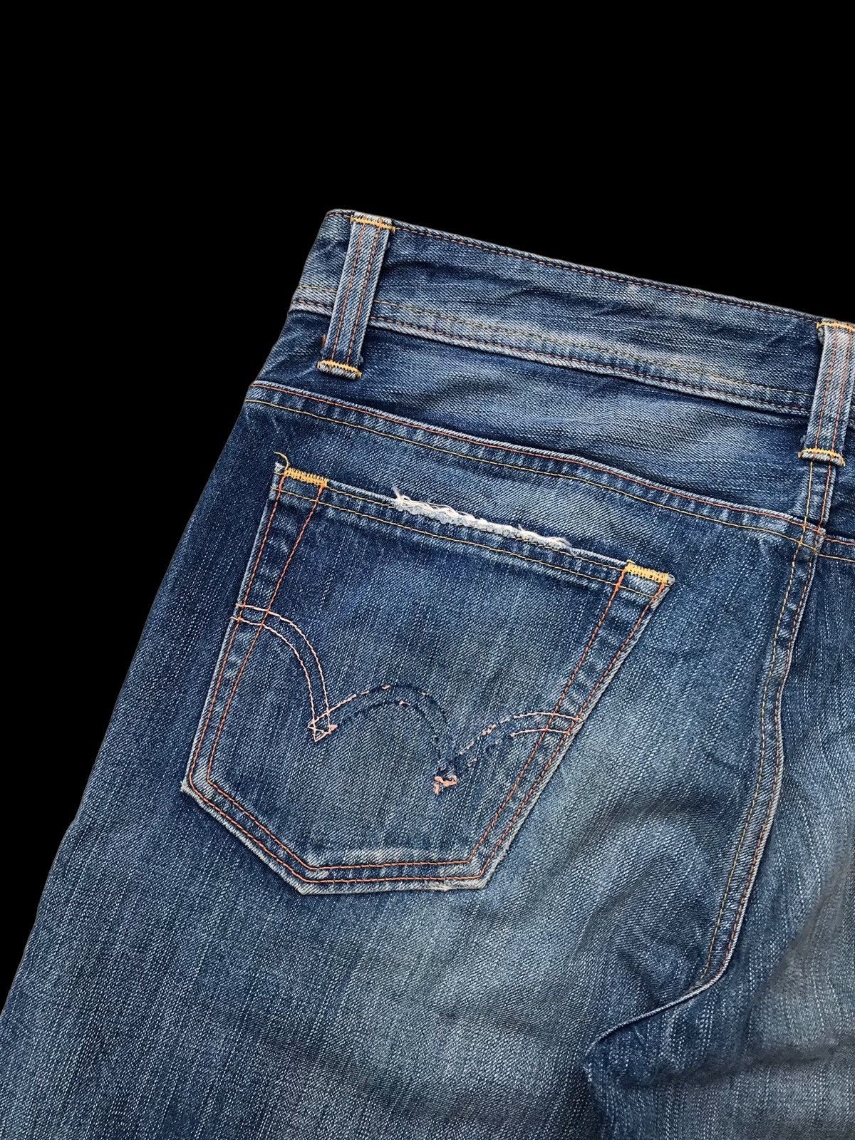 Hysteric Glamour × If Six Was Nine × Japanese Brand BAGGY⚡Edwin 511 RV Faded Distressed Denim Jeans Pants Size US 34 / EU 50 - 10 Thumbnail