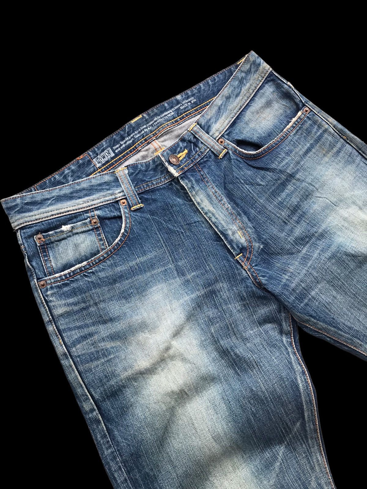Hysteric Glamour × If Six Was Nine × Japanese Brand BAGGY⚡Edwin 511 RV Faded Distressed Denim Jeans Pants Size US 34 / EU 50 - 12 Thumbnail