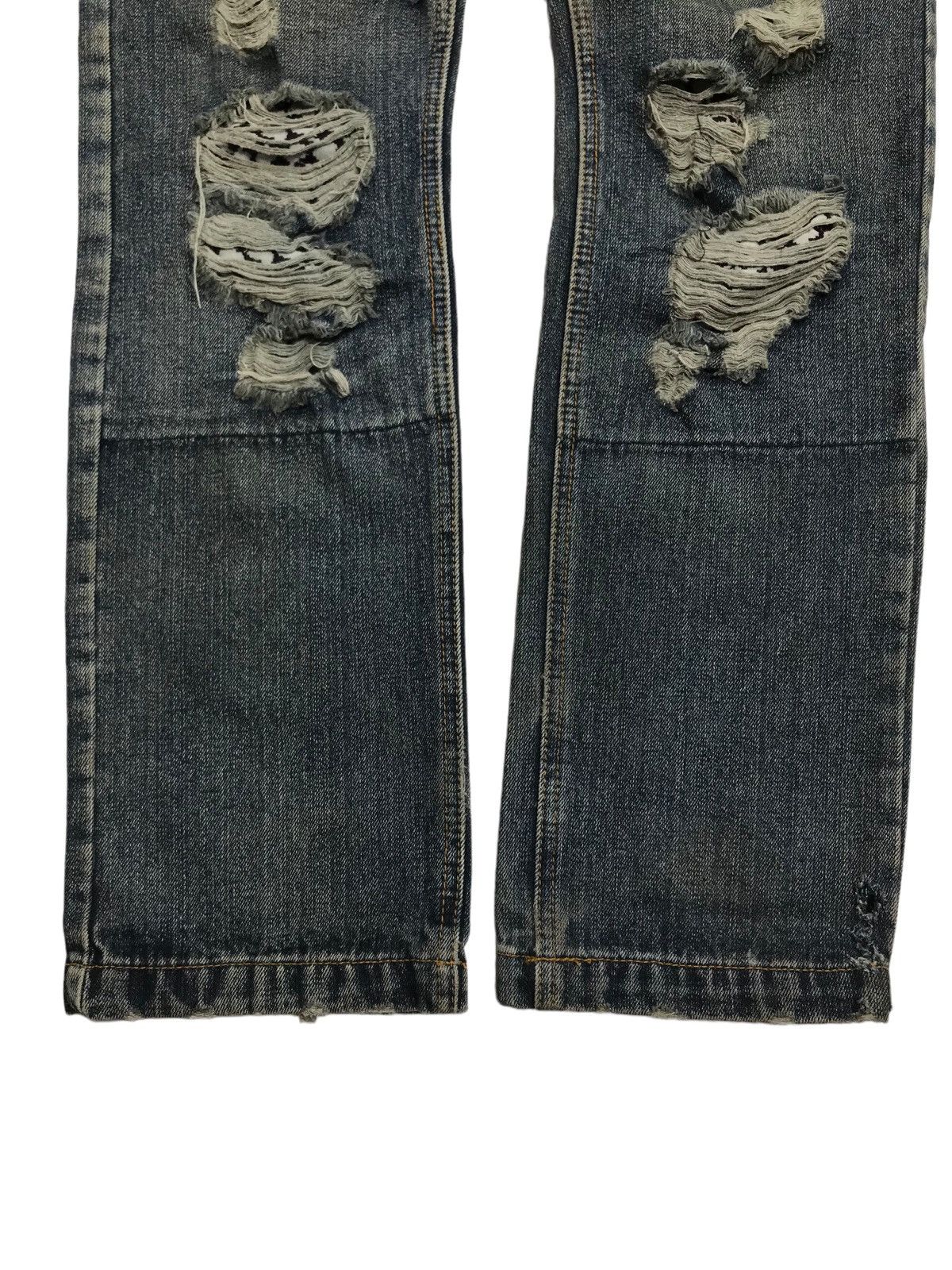 Hysteric Glamour × If Six Was Nine 0Flared💥Distressed Thrashed Icom Denim Jeans Pants Size US 30 / EU 46 - 4 Thumbnail