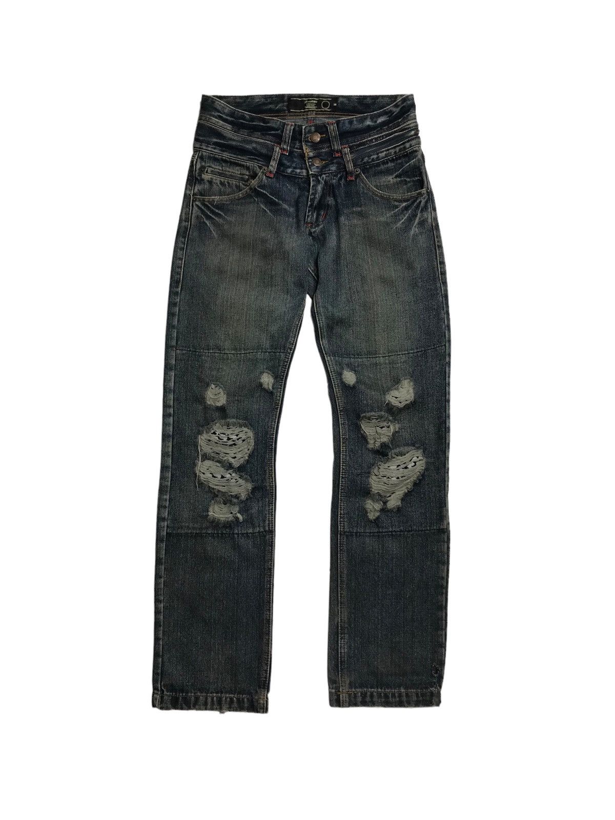 Hysteric Glamour × If Six Was Nine 0Flared💥Distressed Thrashed Icom Denim Jeans Pants Size US 30 / EU 46 - 1 Thumbnail