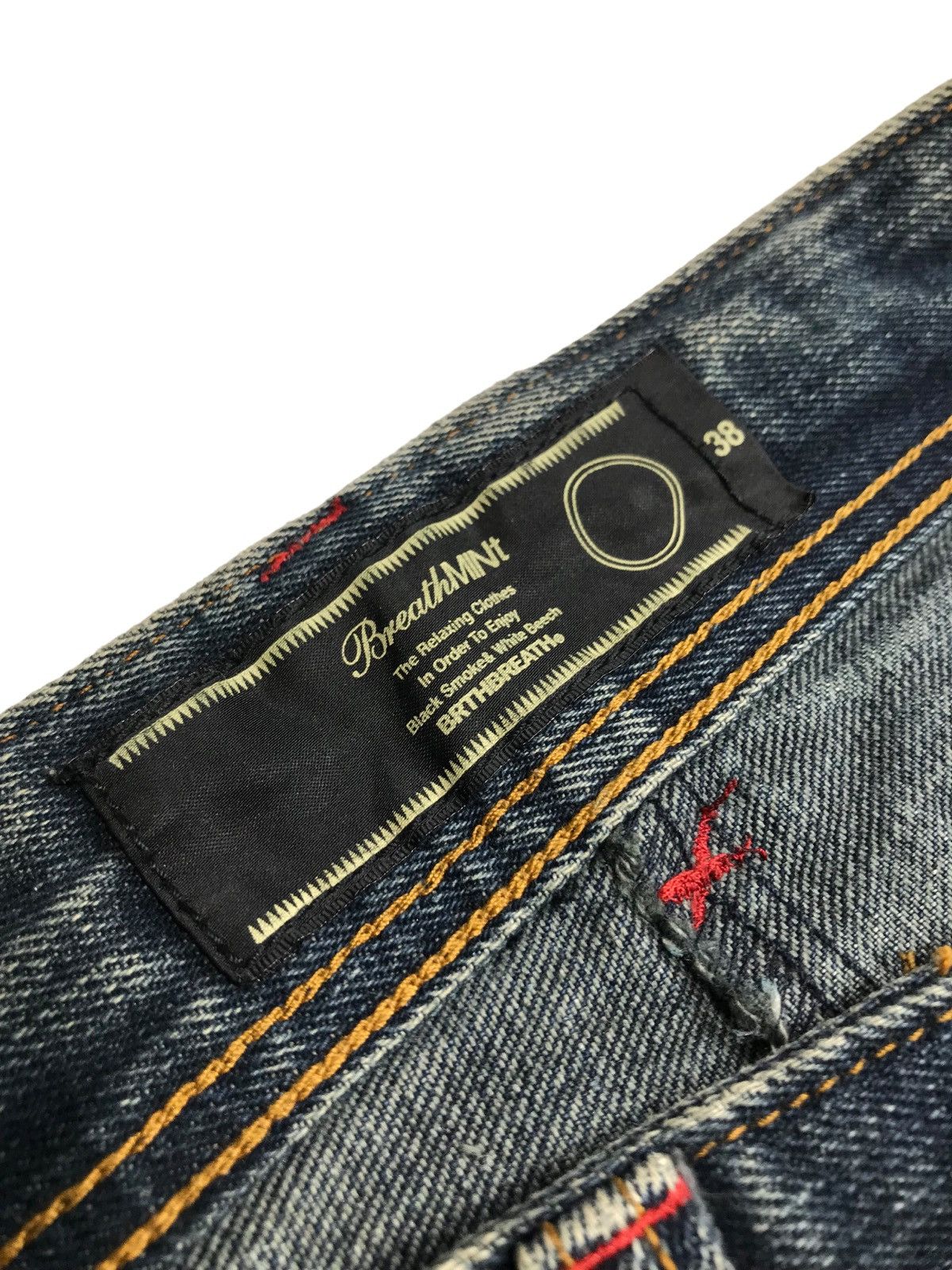 Hysteric Glamour × If Six Was Nine 0Flared💥Distressed Thrashed Icom Denim Jeans Pants Size US 30 / EU 46 - 11 Thumbnail