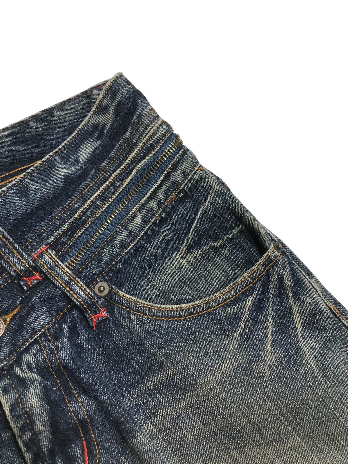Hysteric Glamour × If Six Was Nine 0Flared💥Distressed Thrashed Icom Denim Jeans Pants Size US 30 / EU 46 - 3 Thumbnail