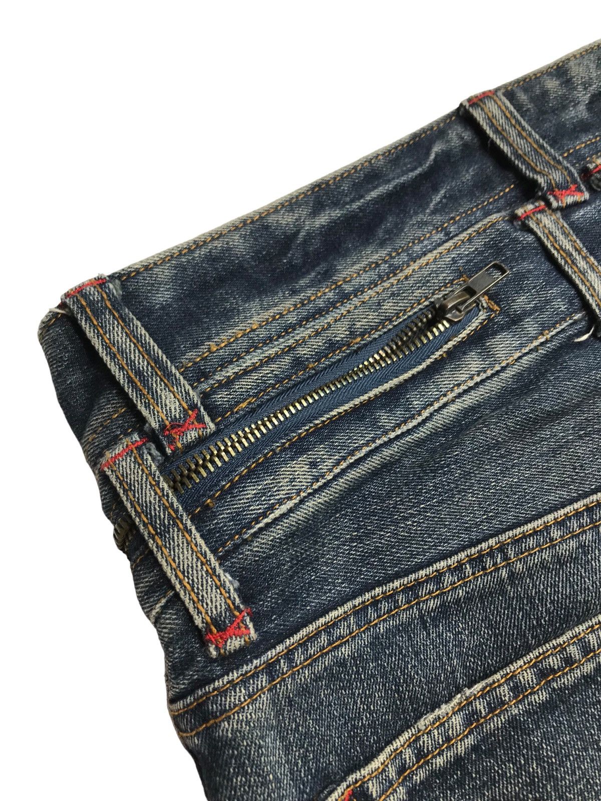 Hysteric Glamour × If Six Was Nine 0Flared💥Distressed Thrashed Icom Denim Jeans Pants Size US 30 / EU 46 - 9 Thumbnail