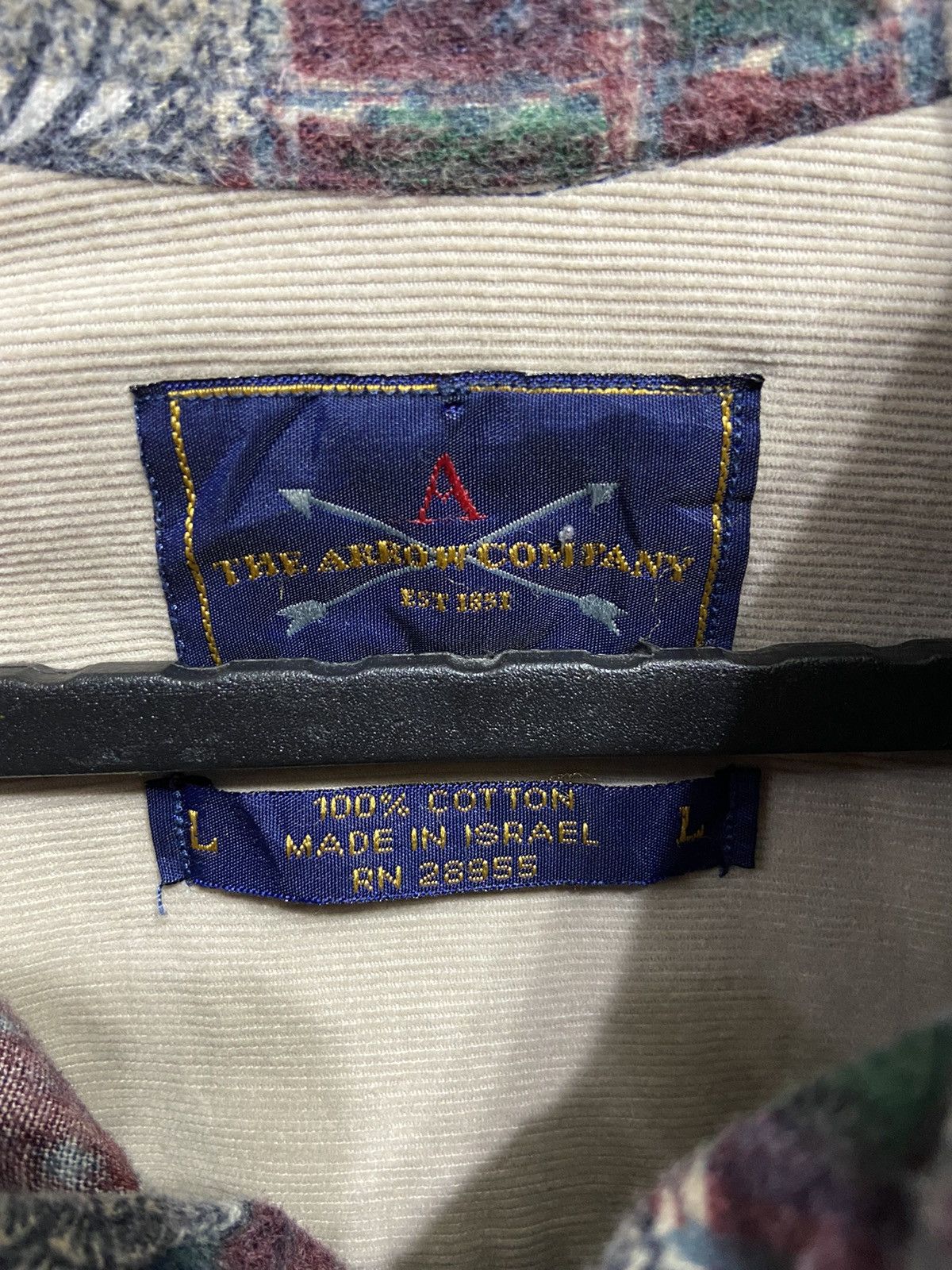 Arrow Vintage The Arrow Company Flannel leaf design L fit XL Size US XL / EU 56 / 4 - 3 Thumbnail