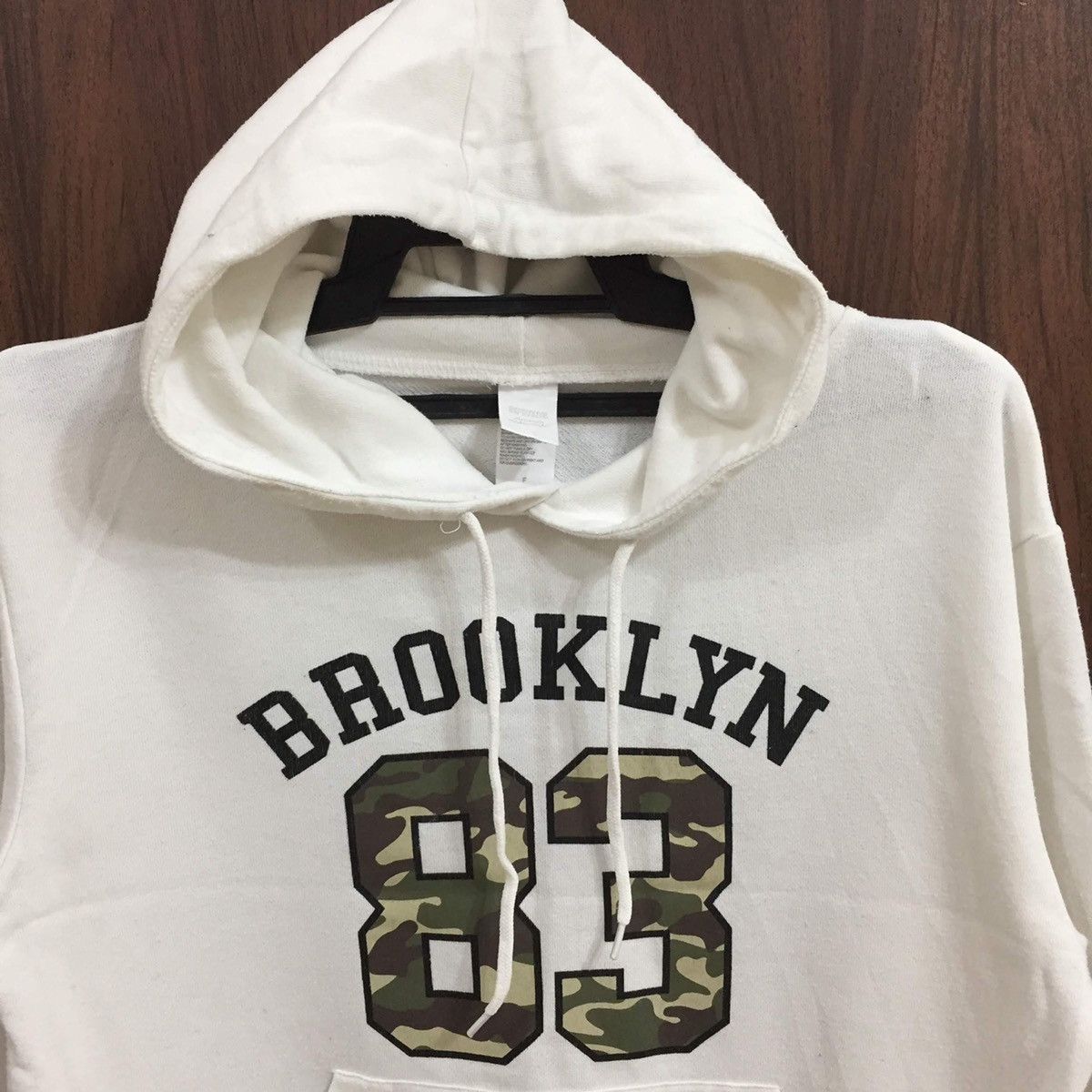 Japanese Brand SPINNS hoodie spellout Brooklyn 83 camouflage fit M Size US M / EU 48-50 / 2 - 3 Thumbnail