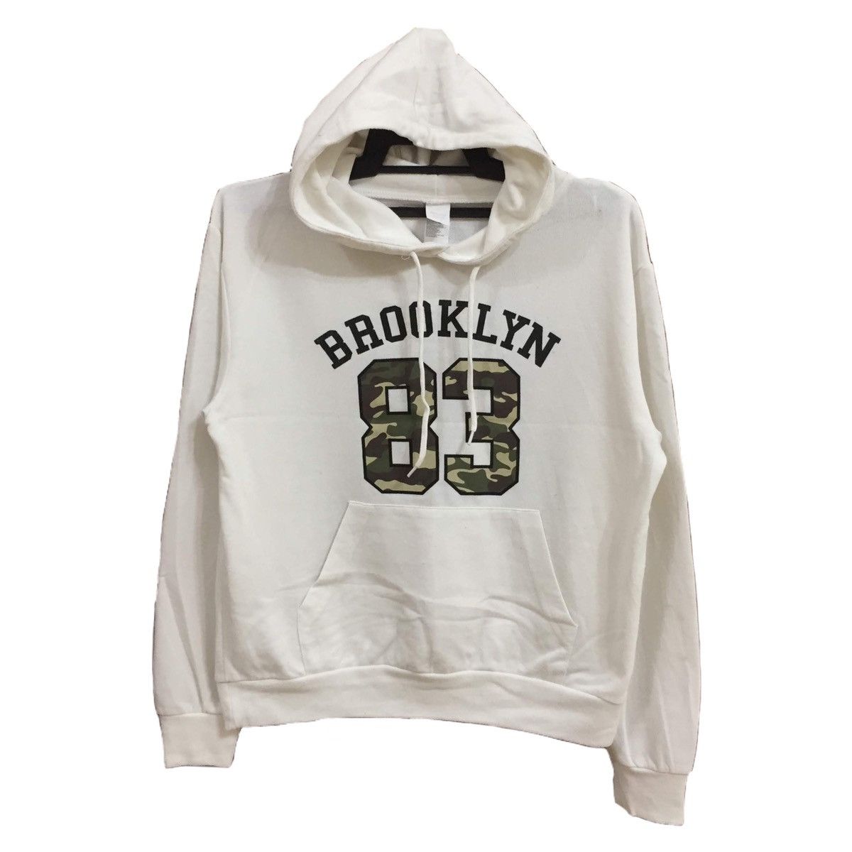 Japanese Brand SPINNS hoodie spellout Brooklyn 83 camouflage fit M Size US M / EU 48-50 / 2 - 1 Thumbnail