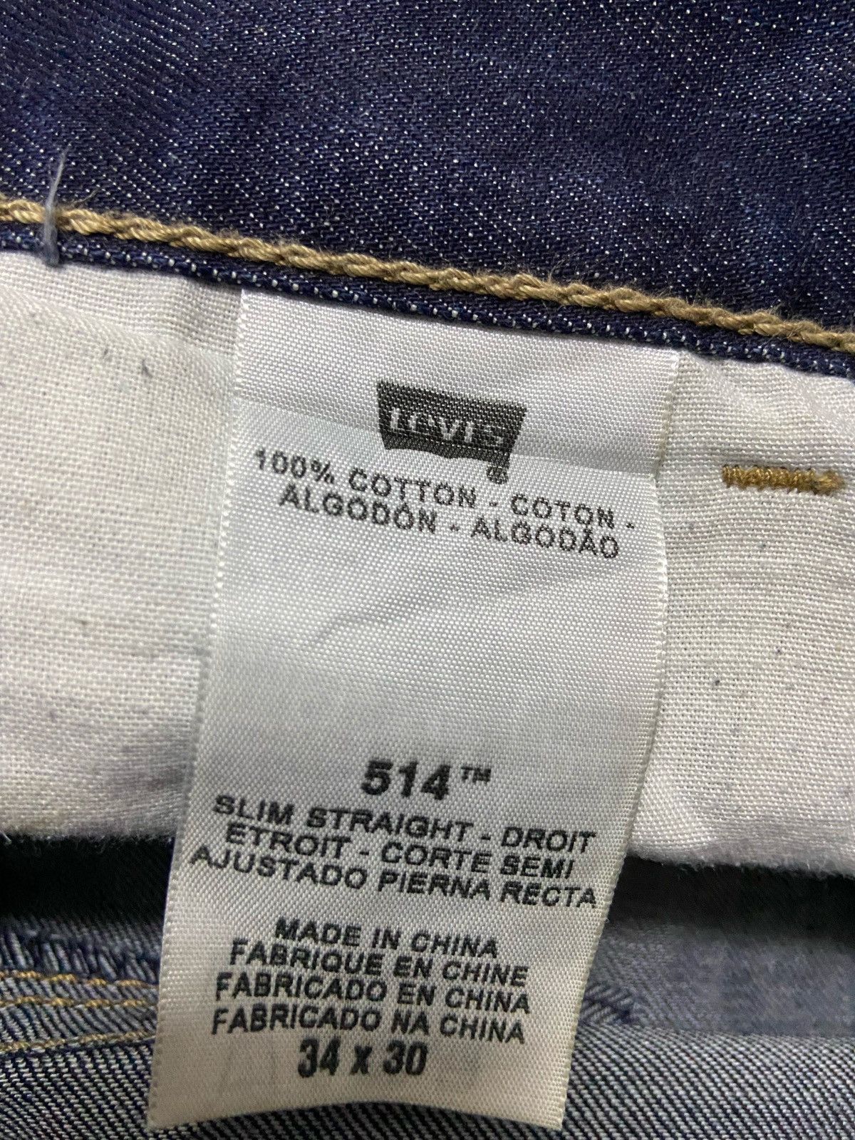 Levi's Vintage 514 Levis Denim Jeans W34 dark blue Size US 34 / EU 50 - 9 Thumbnail