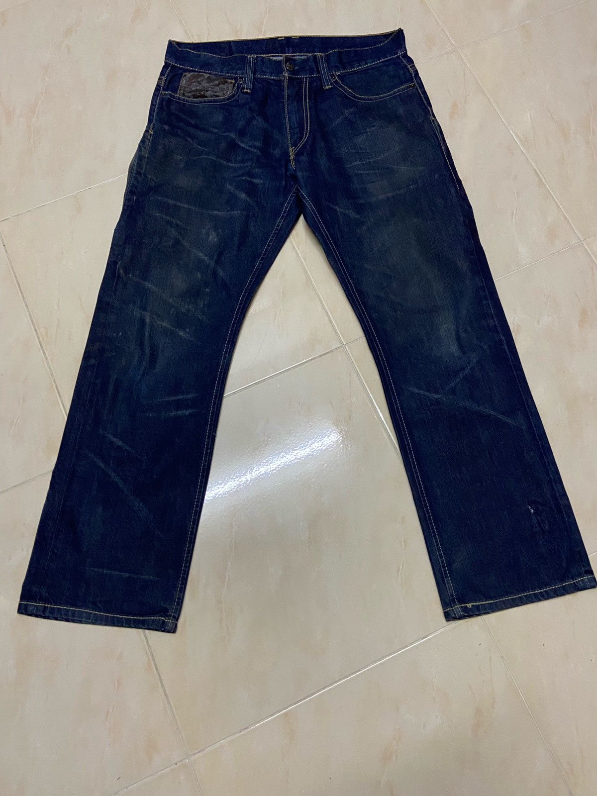Levi's Vintage 514 Levis Denim Jeans W34 dark blue Size US 34 / EU 50 - 5 Thumbnail