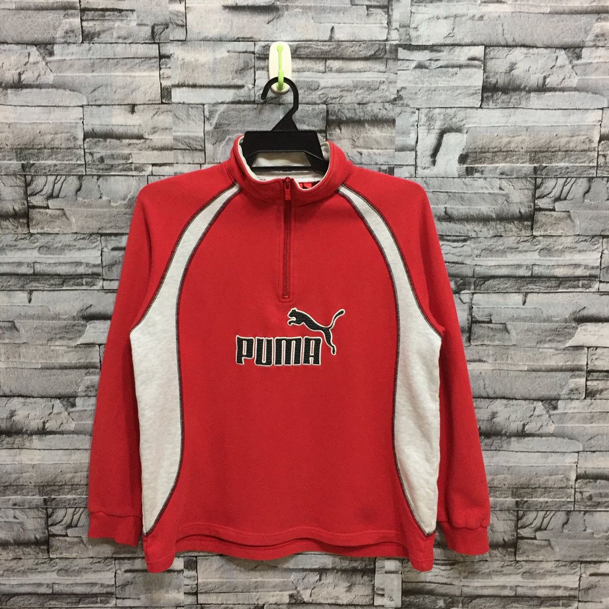 Puma Vintage Puma sweatshirt big logo embroidered size 160 fit M Size US M / EU 48-50 / 2 - 1 Thumbnail