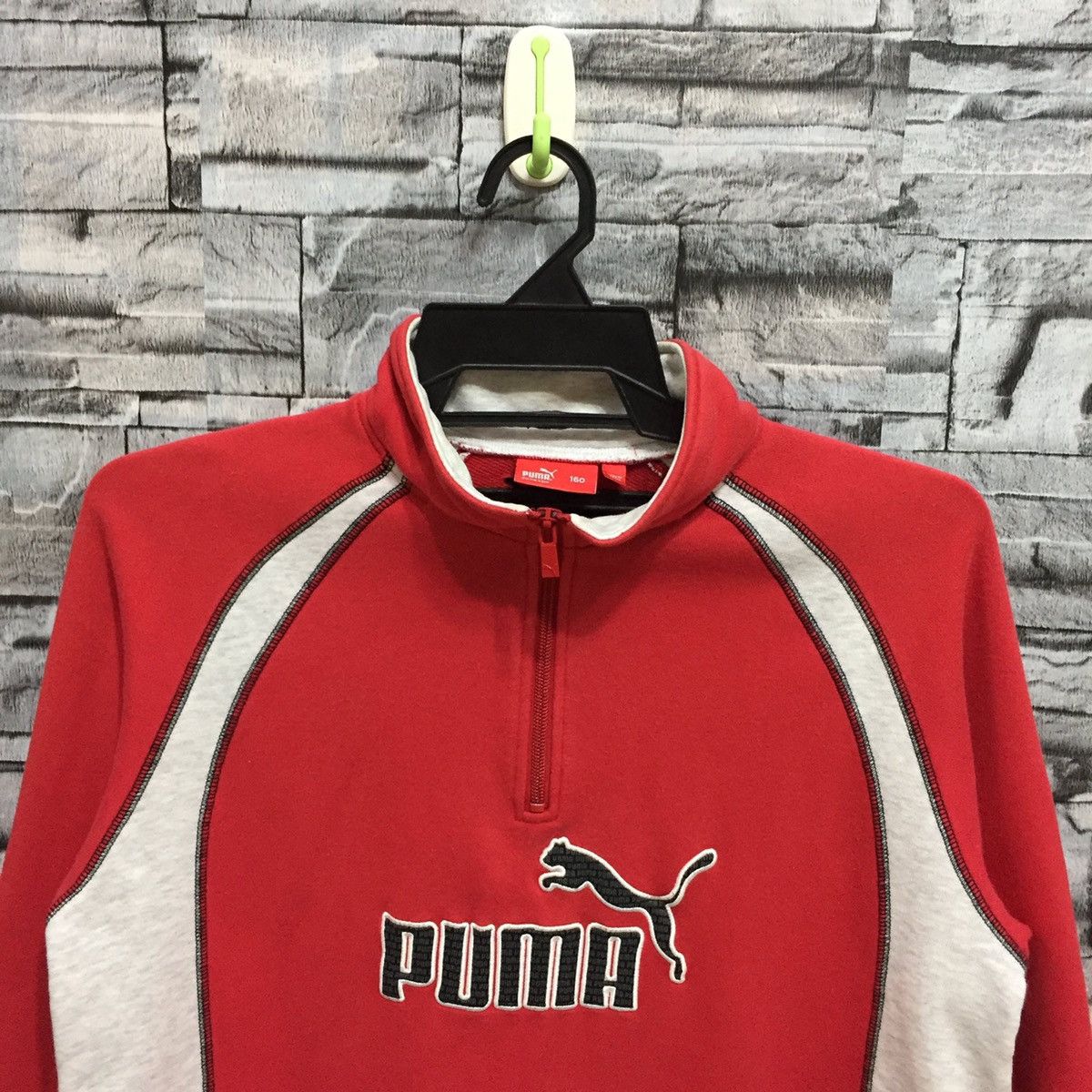 Puma Vintage Puma sweatshirt big logo embroidered size 160 fit M Size US M / EU 48-50 / 2 - 2 Thumbnail
