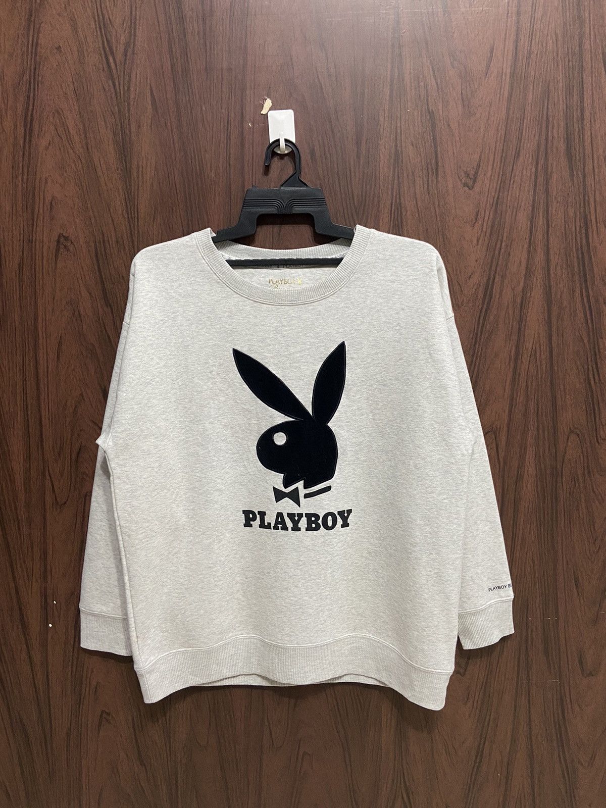 Playboy sweatshirt big logo embroidered fit XL