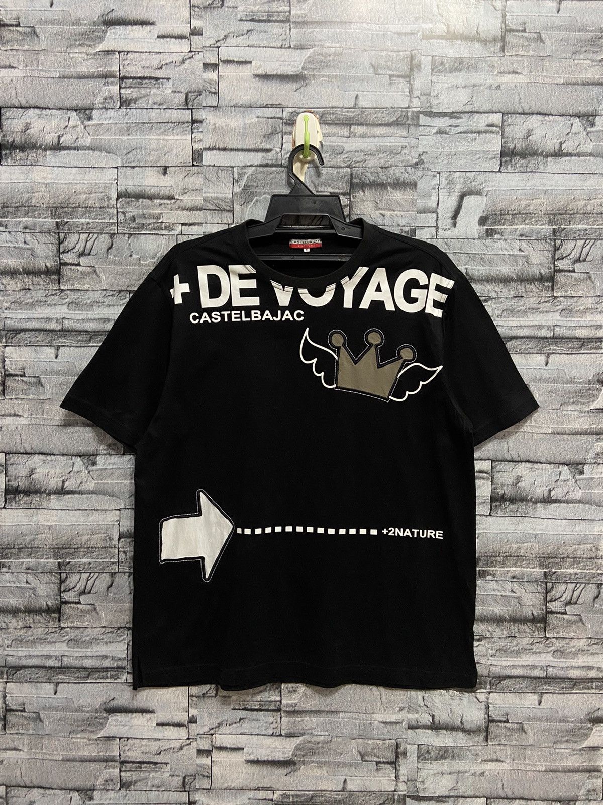 image of Jean Charles De Castelbajac Castelbajac 2 Nature T Shirt Big Design Devoyage 5 Fit L in Black (Size