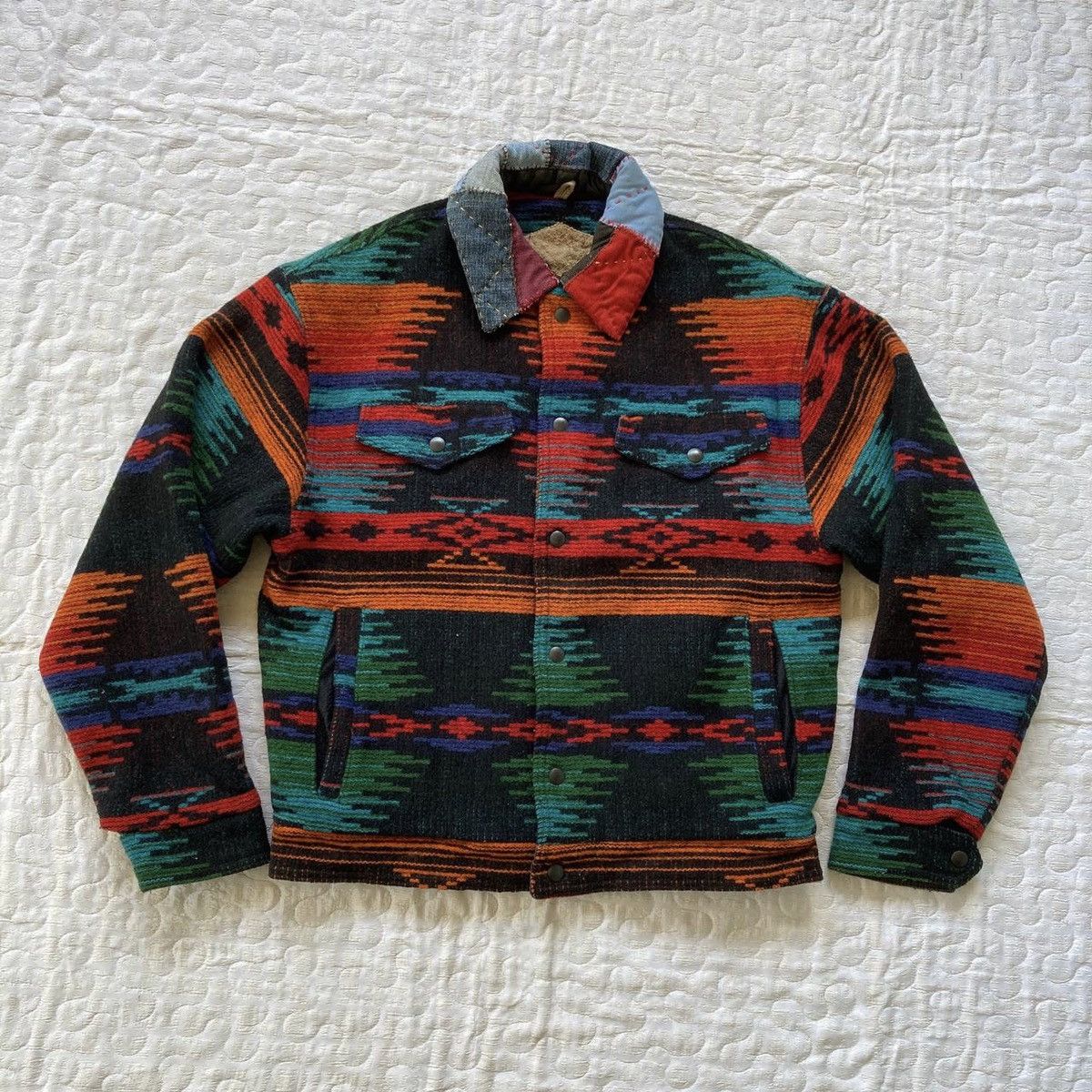 Vintage Vintage Aztec Native Chimayo Trucker jacket Grailed
