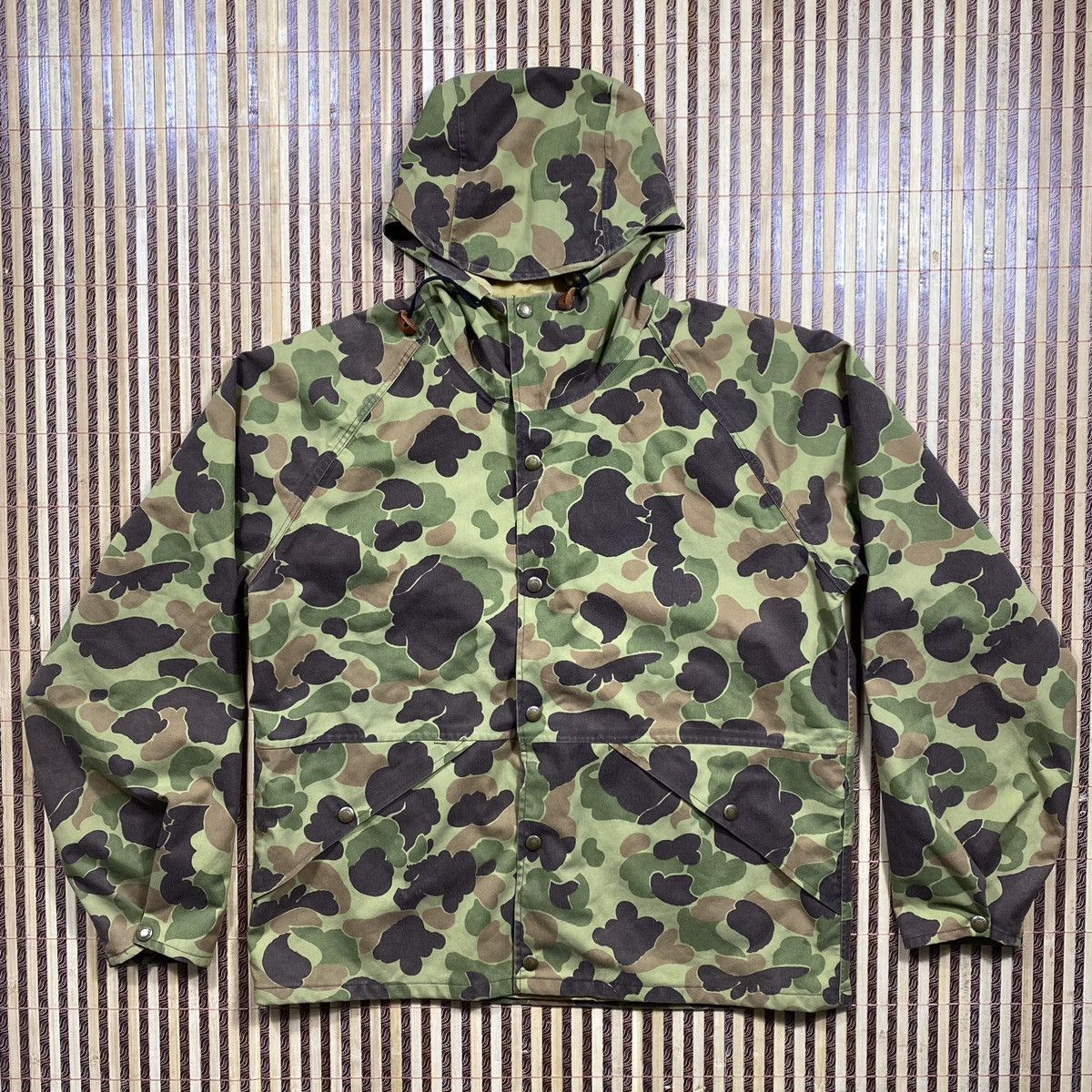 image of Vintage 80S/70S Cabelas X Goretex Beogam Camo Hunting Jacket in Camouflage, Men's (Size Large)