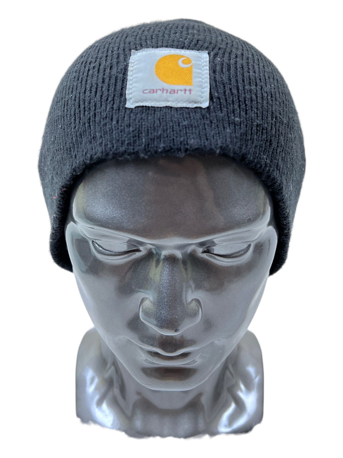 Carhartt Vintage Carhatt Black Beanie Hat Streetwear Workwear Size ONE SIZE - 1 Thumbnail
