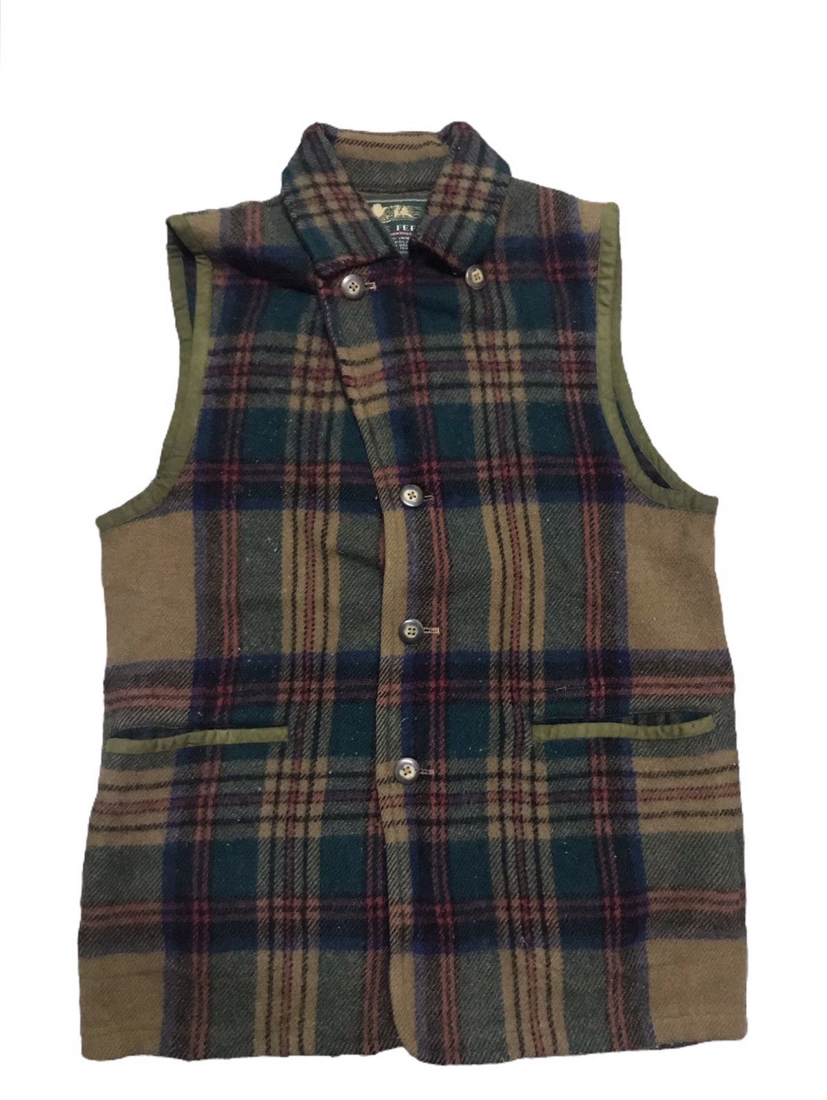 Vintage Value feel wool tartan jacket sleeveless Size US M / EU 48-50 / 2 - 1 Thumbnail