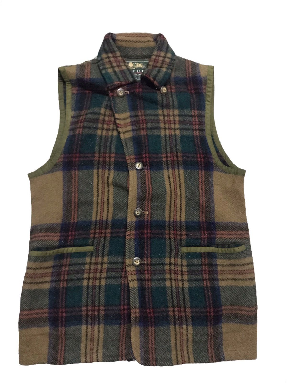 Vintage Value feel wool tartan jacket sleeveless Size US M / EU 48-50 / 2 - 3 Thumbnail