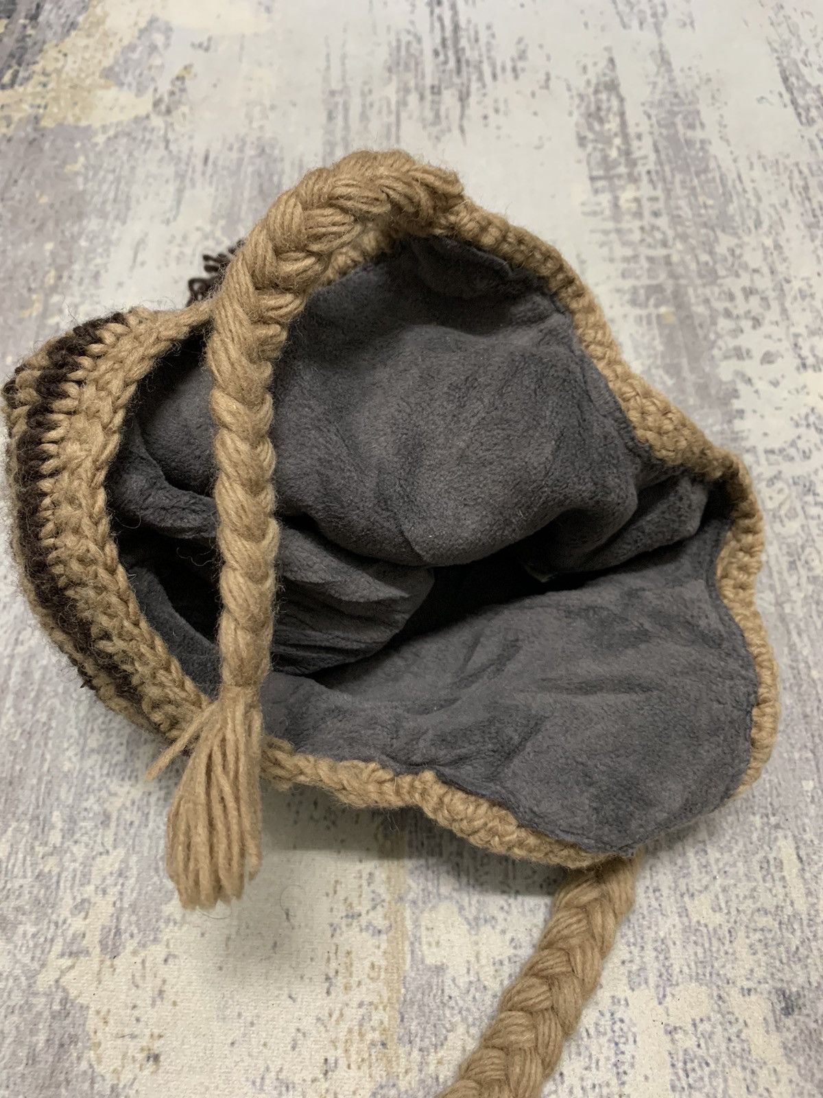 If Six Was Nine Vintage Ear Flap Deer Knit Wool Winter Beanie Hat Size ONE SIZE - 7 Thumbnail