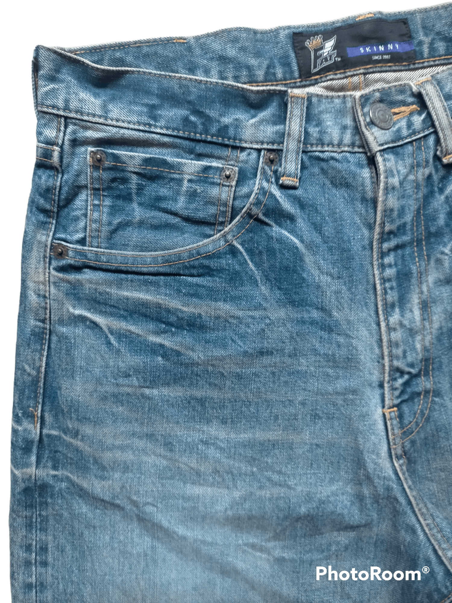 Fat Tokyo × Japanese Brand Fat Tokyo Denim selvedge Wide Jeans Size US 33 - 6 Thumbnail