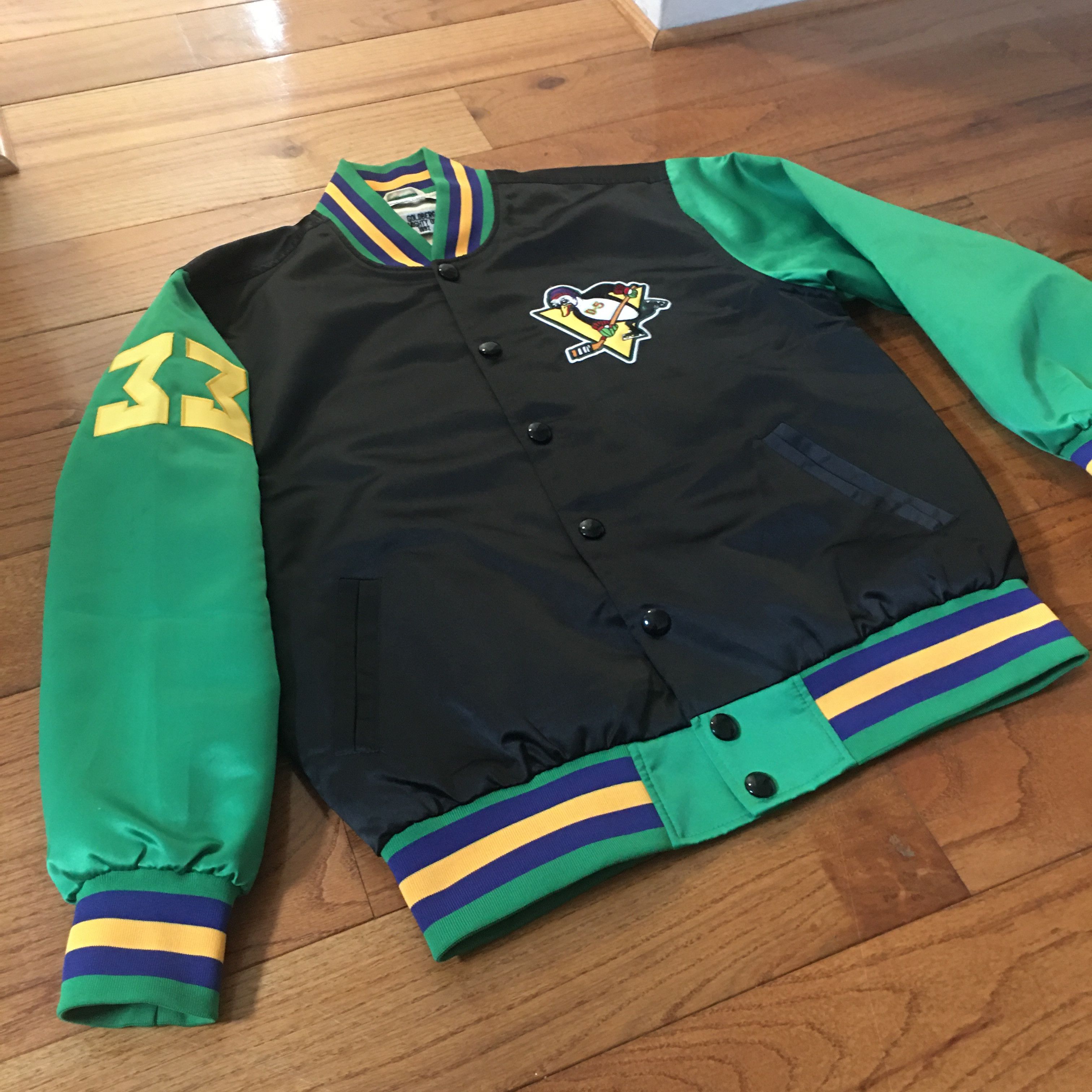 Other Mighty Ducks Goldberg #33 Varsity Jacket Size US XL / EU 56 / 4 - 2 Thumbnail