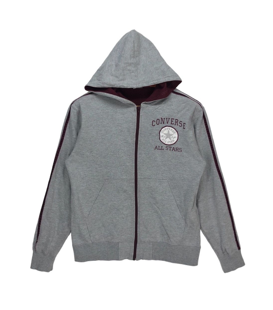 Converse CONVERSE ALL STAR Women Zipper Hoodie #1013-35 Size S / US 4 / IT 40 - 1 Thumbnail