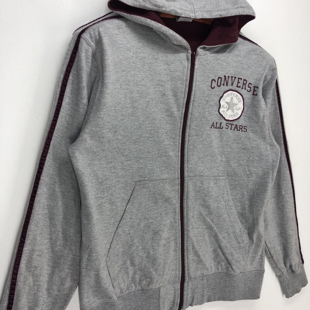 Converse CONVERSE ALL STAR Women Zipper Hoodie #1013-35 Size S / US 4 / IT 40 - 3 Thumbnail