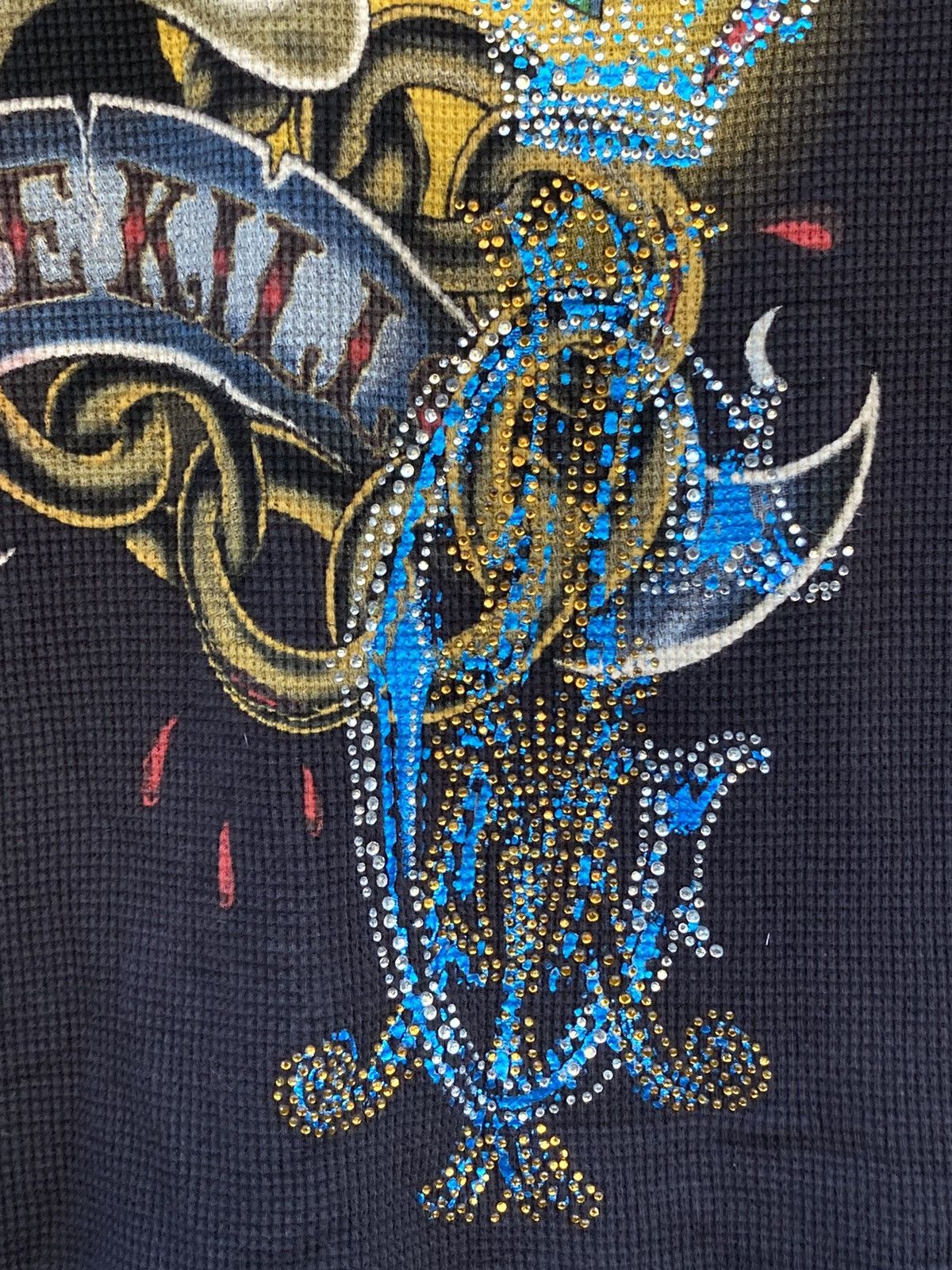 Christian Audigier × Ed Hardy × Vintage Christian Audigier snake skulls rhinestones long sleeve Size US M / EU 48-50 / 2 - 4 Thumbnail