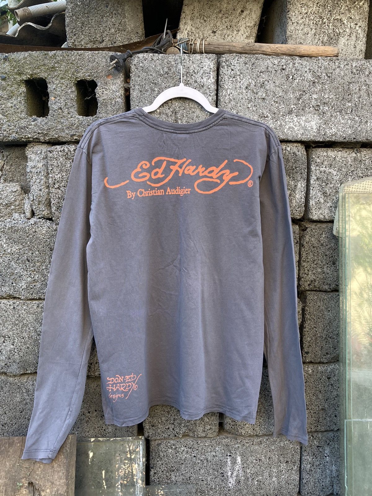 Christian Audigier × Ed Hardy Ed Hardy by Christian Audigier eagle grey long sleeve Size US L / EU 52-54 / 3 - 2 Thumbnail