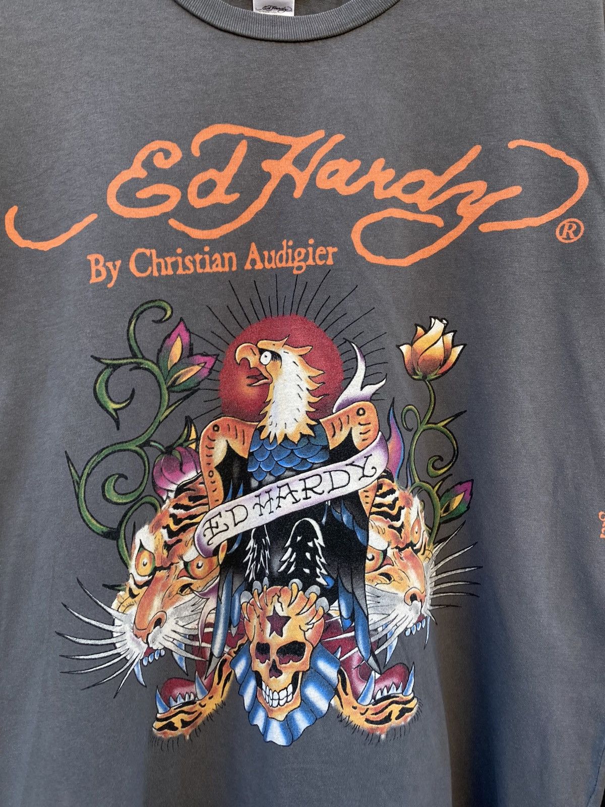 Christian Audigier × Ed Hardy Ed Hardy by Christian Audigier eagle grey long sleeve Size US L / EU 52-54 / 3 - 3 Thumbnail