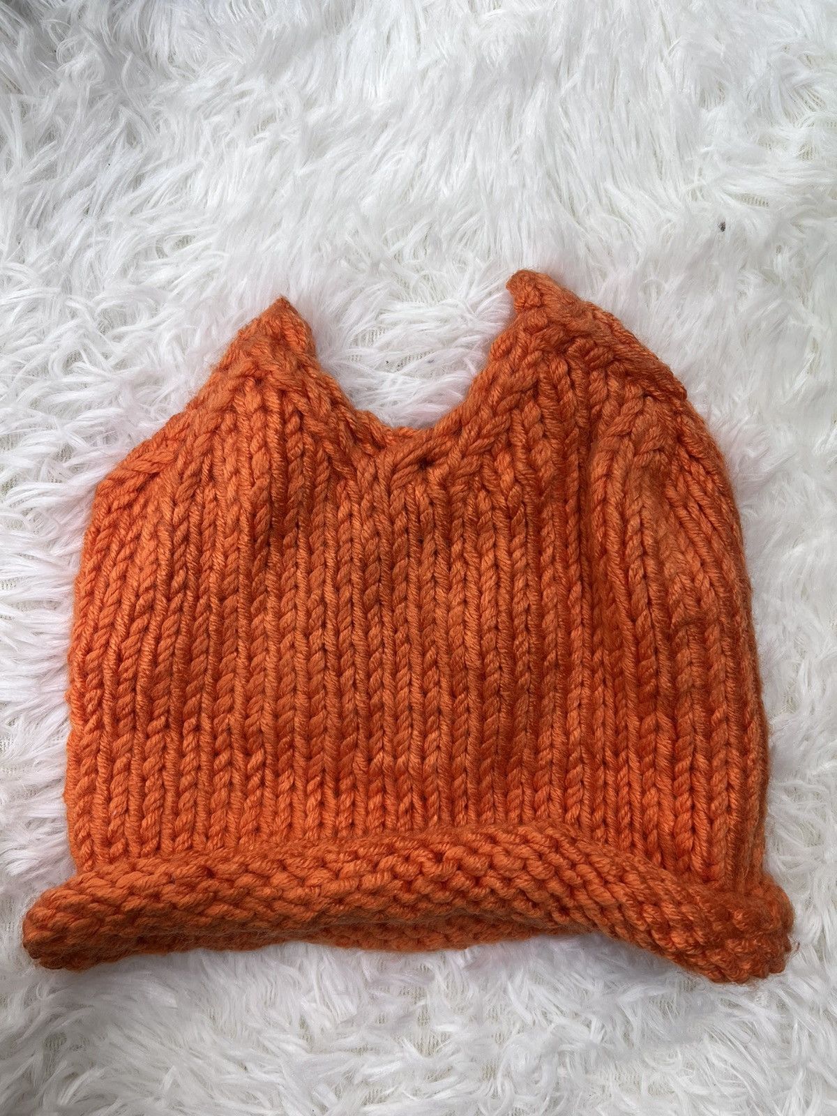 Vintage Japanese Brand Devil Horn Knitted Beanie Hat
