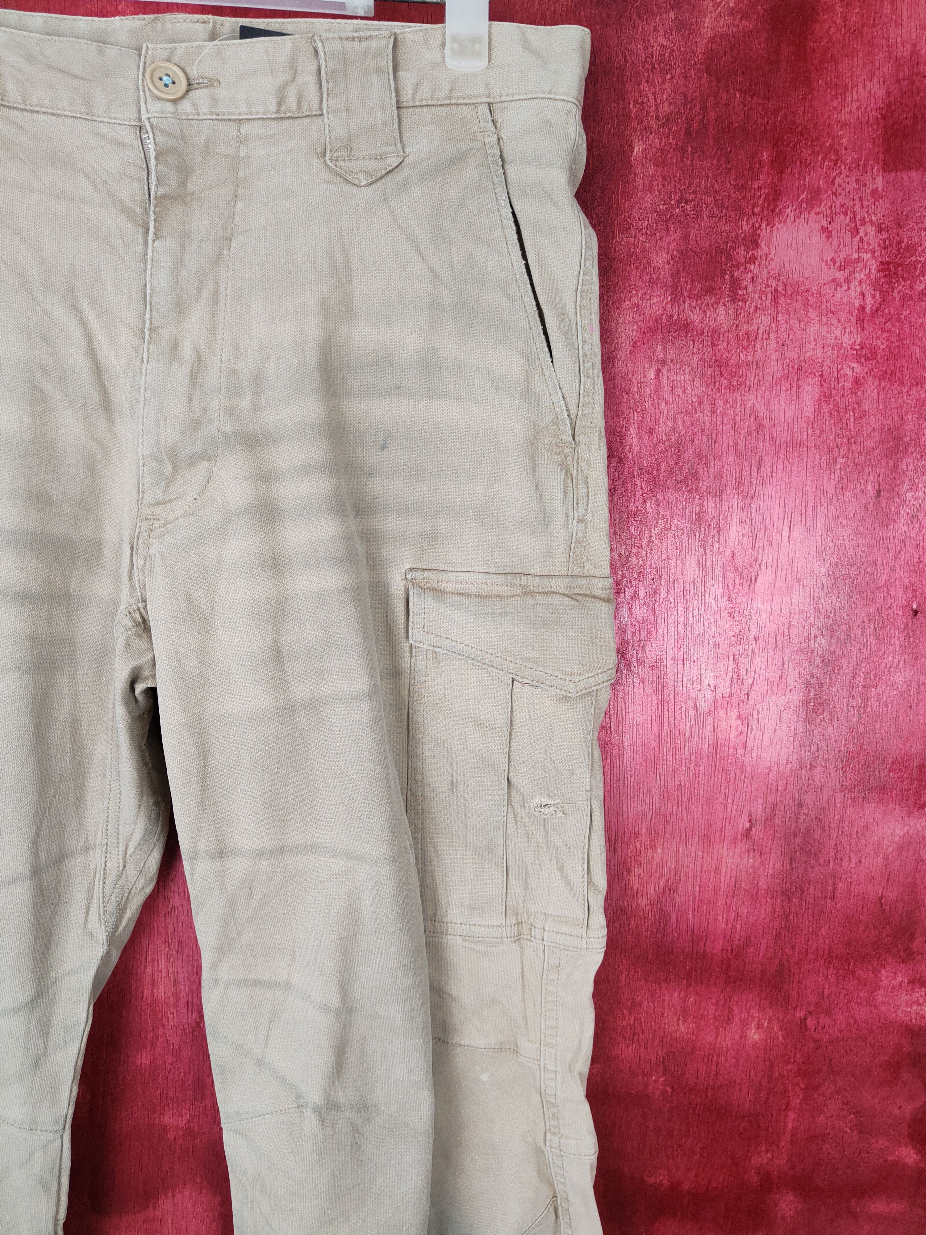 Japanese Brand × Vintage Japanese Brand Brown Multi Pocket Tactical Pants #4917 Size US 31 - 6 Thumbnail