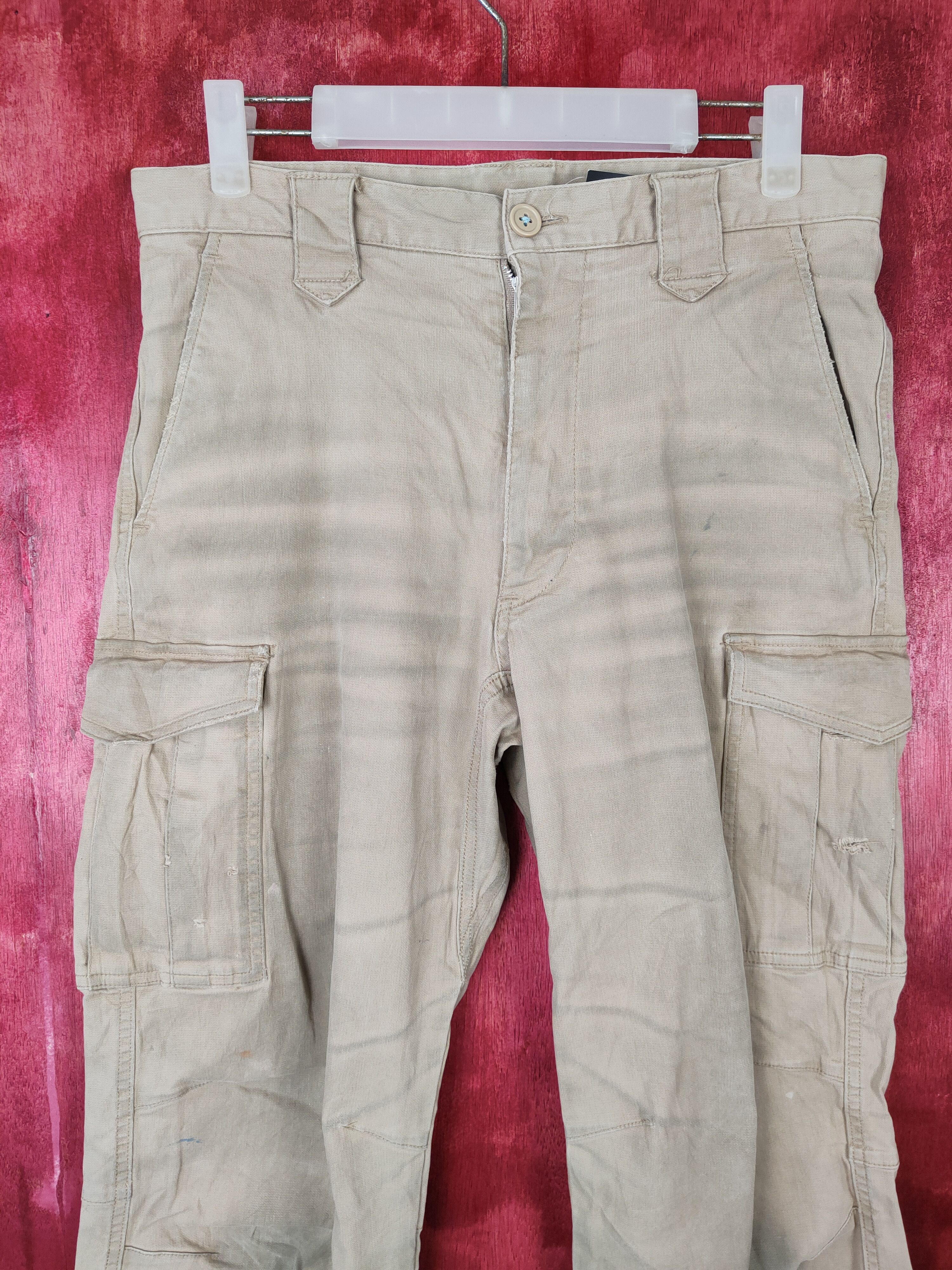 Japanese Brand × Vintage Japanese Brand Brown Multi Pocket Tactical Pants #4917 Size US 31 - 2 Thumbnail