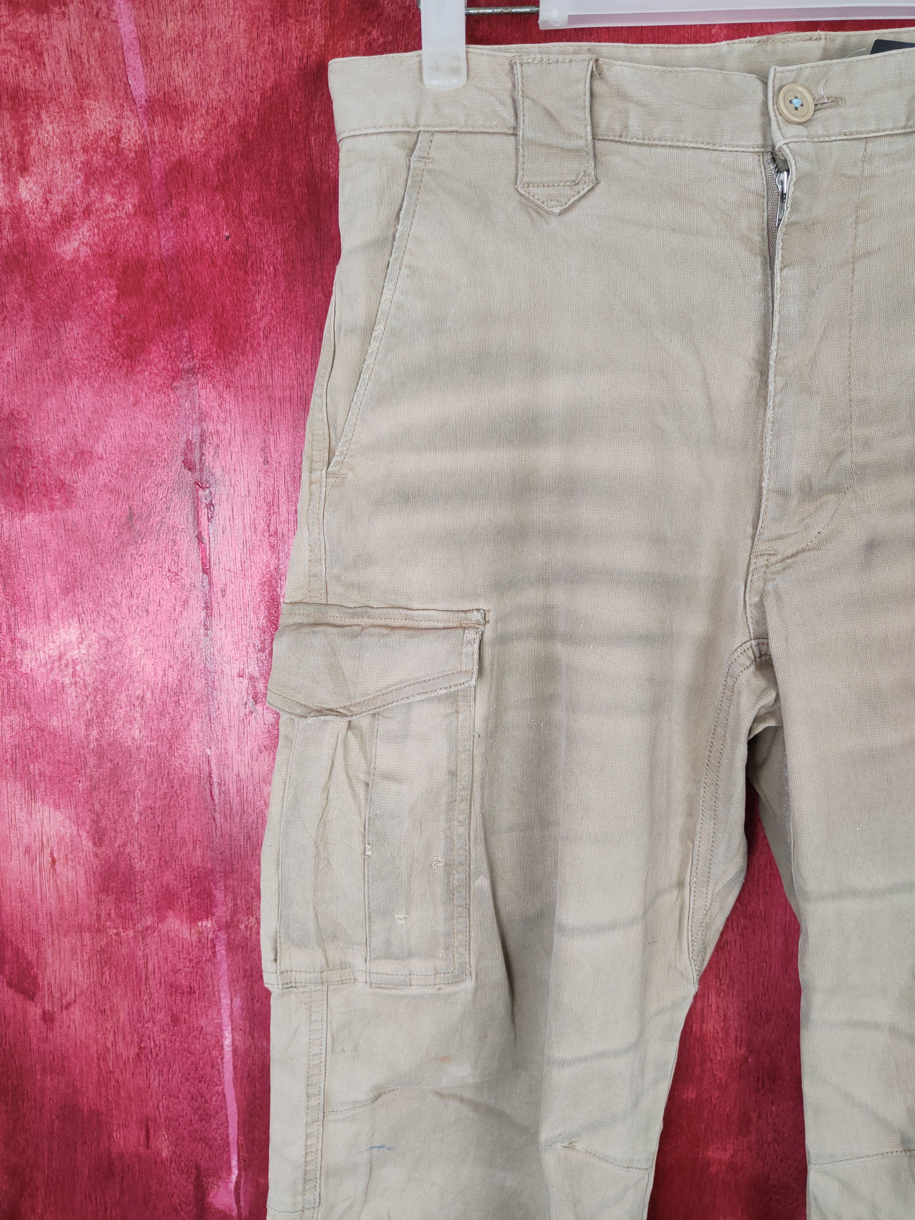 Japanese Brand × Vintage Japanese Brand Brown Multi Pocket Tactical Pants #4917 Size US 31 - 3 Thumbnail