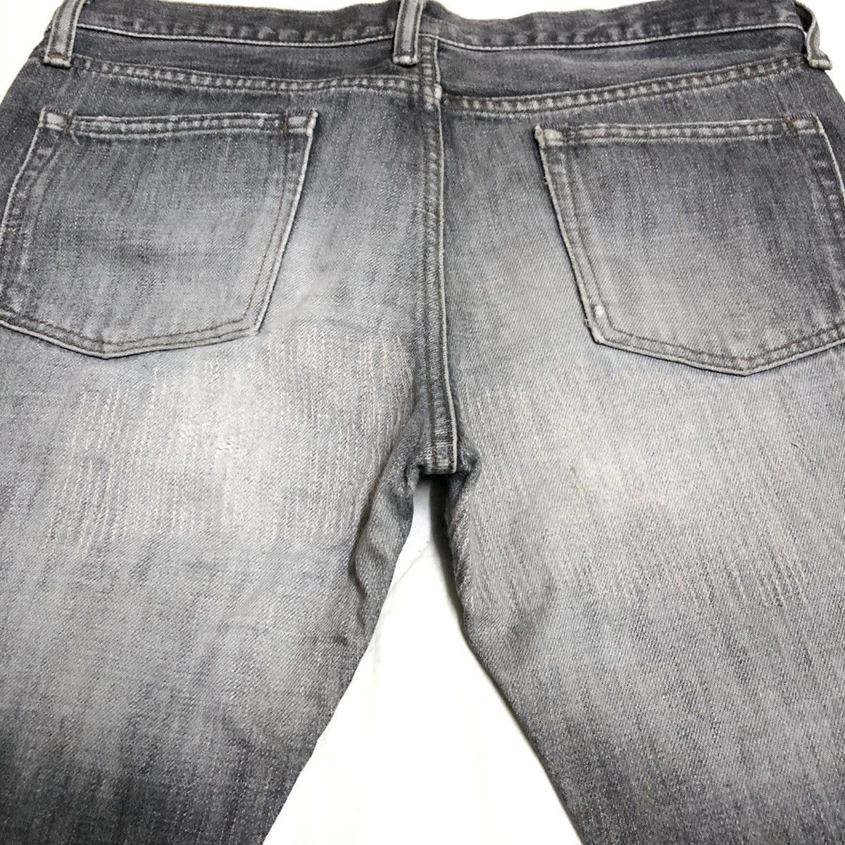 Japanese Brand Green Japan Distressed Selvedge Denim Size US 31 - 12 Thumbnail