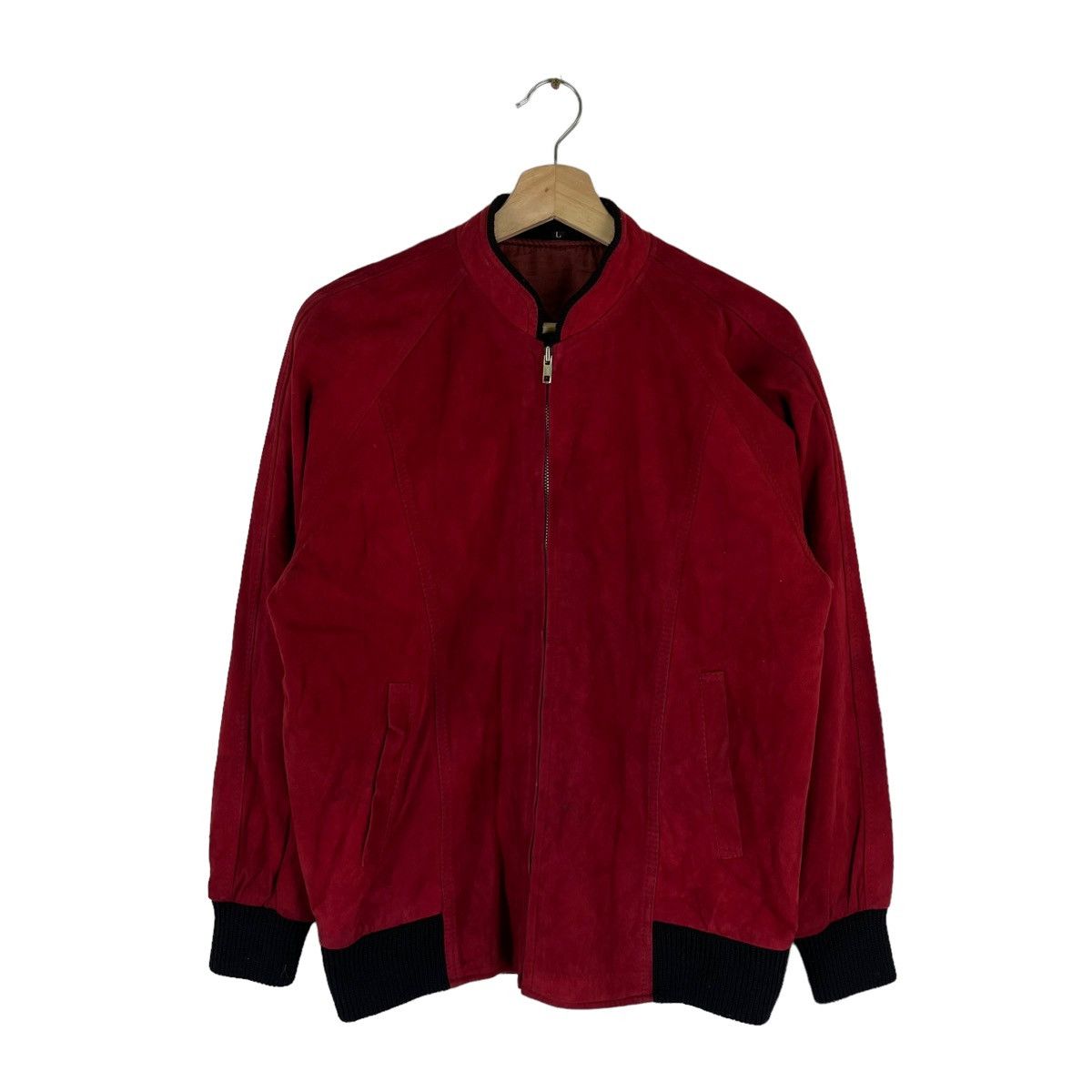 Japanese Brand VINTAGE SOFT LEATHER JACKET BOMBER STYLE JAPAN MADE Size US L / EU 52-54 / 3 - 1 Thumbnail