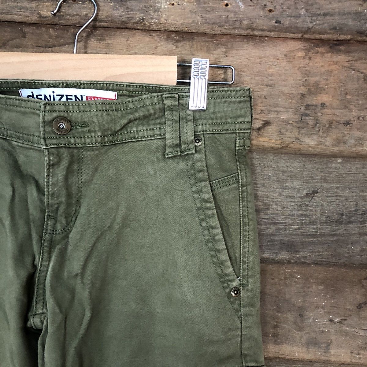 Faded Glory Levis Green multipocket skinny Cargo Pants #3397 Size US 28 / EU 44 - 5 Thumbnail