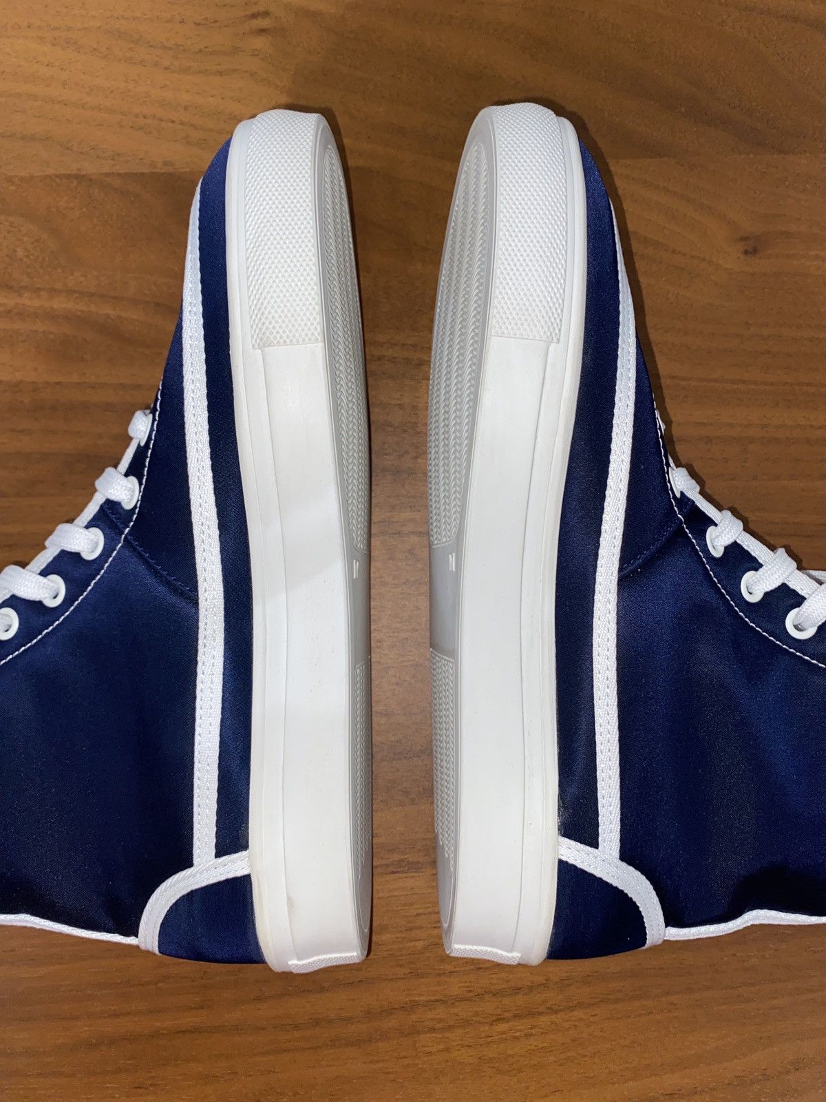 Maison Margiela MM6 Maison Margiela Navy Blue Hi-Top Sneaker Size US 7 / IT 37 - 5 Thumbnail
