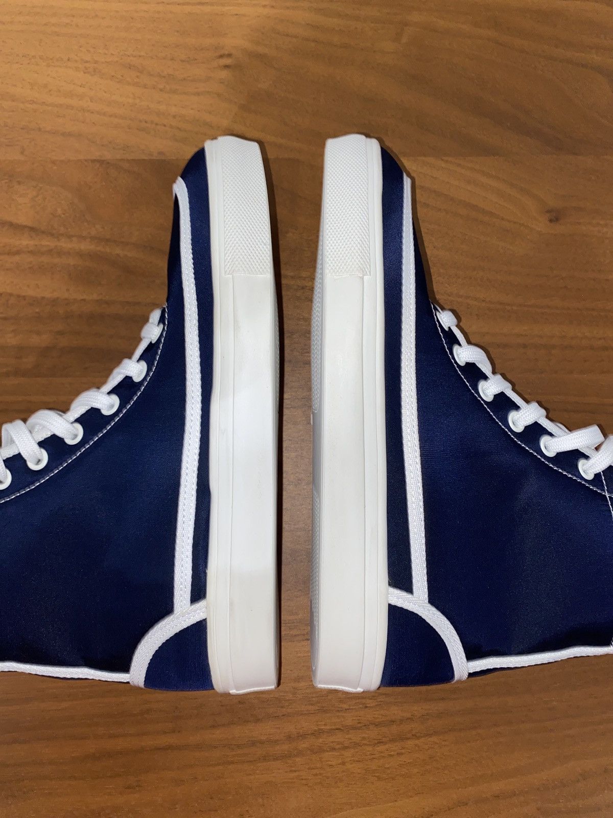 Maison Margiela MM6 Maison Margiela Navy Blue Hi-Top Sneaker Size US 7 / IT 37 - 6 Thumbnail