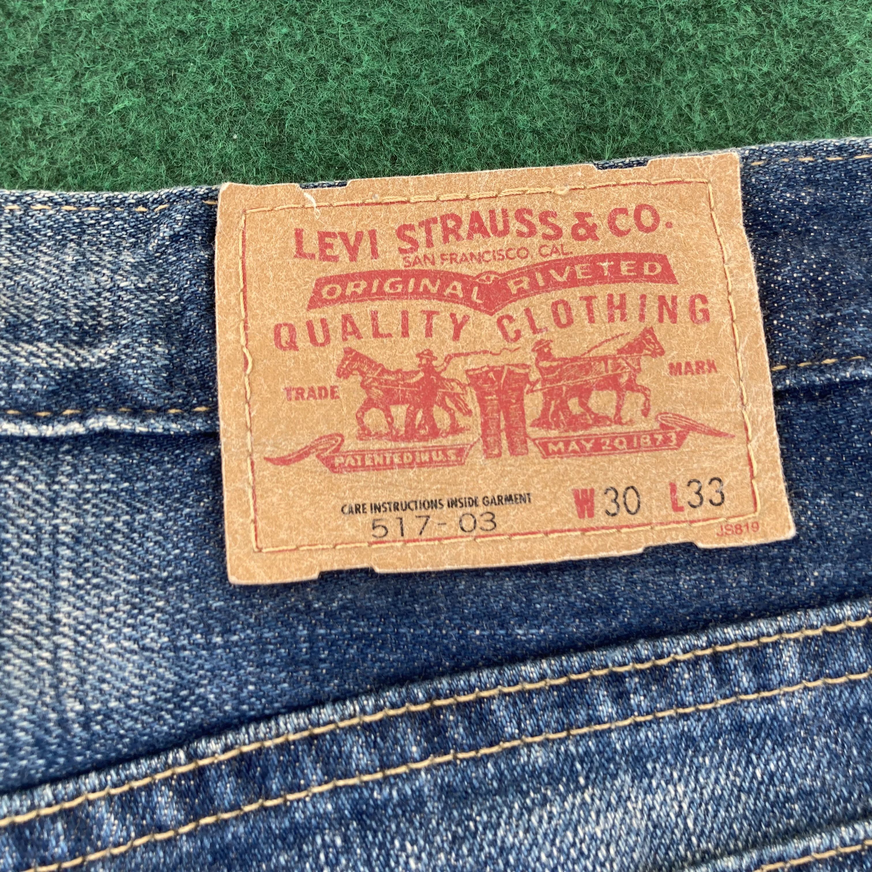 Levi's × Vintage Vtg Levis 517 Denim Bootcut Punk 29 Grunge Mods Jeans Size US 29 - 7 Thumbnail