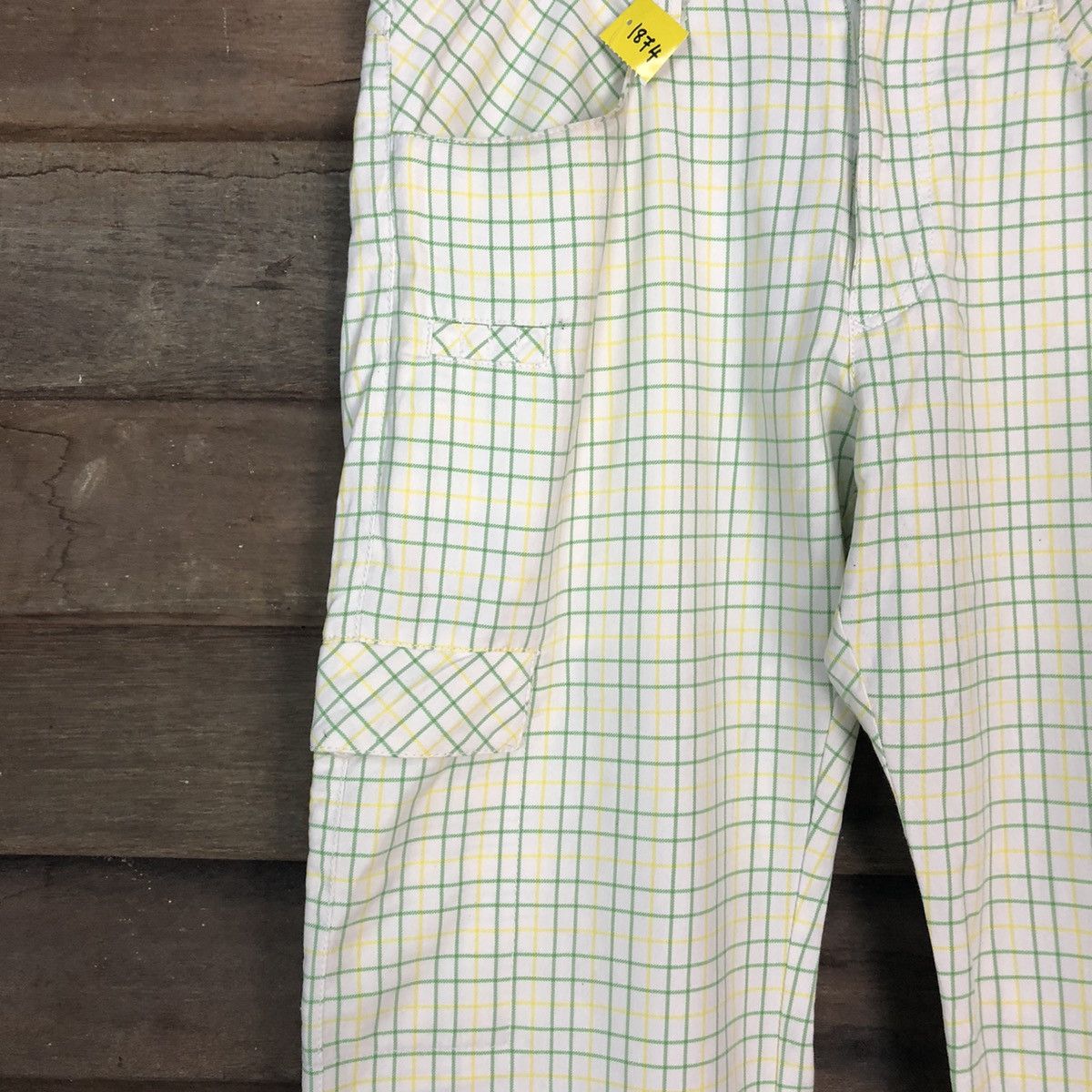 Japanese Brand DLL Viva Heart Checkred Cargo Multipocket Pants #1874 Size US 30 / EU 46 - 6 Thumbnail