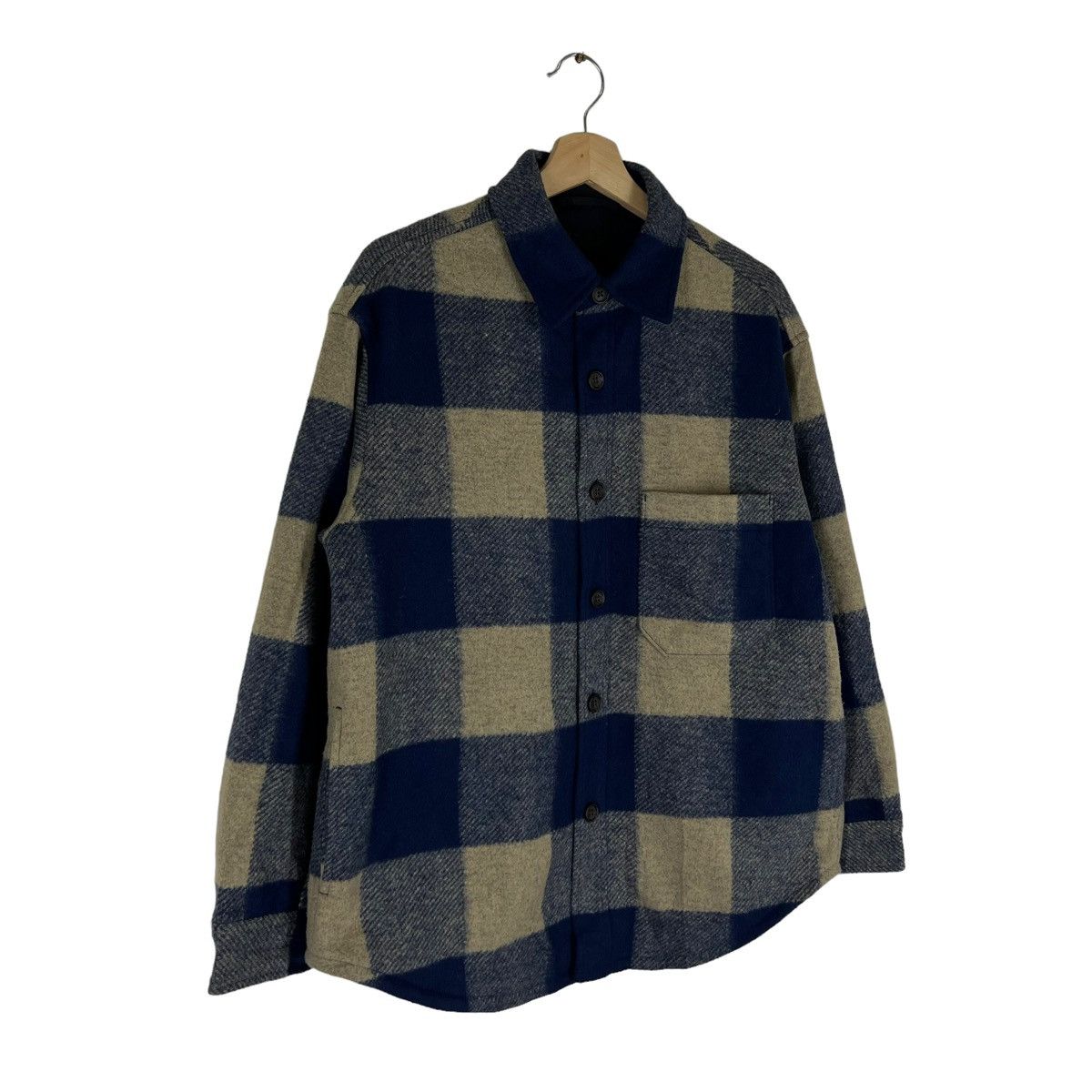 Japanese Brand VINTAGE WOOL JACKET TARTAN DESIGN UNIQLO JAPAN Size US M / EU 48-50 / 2 - 2 Thumbnail
