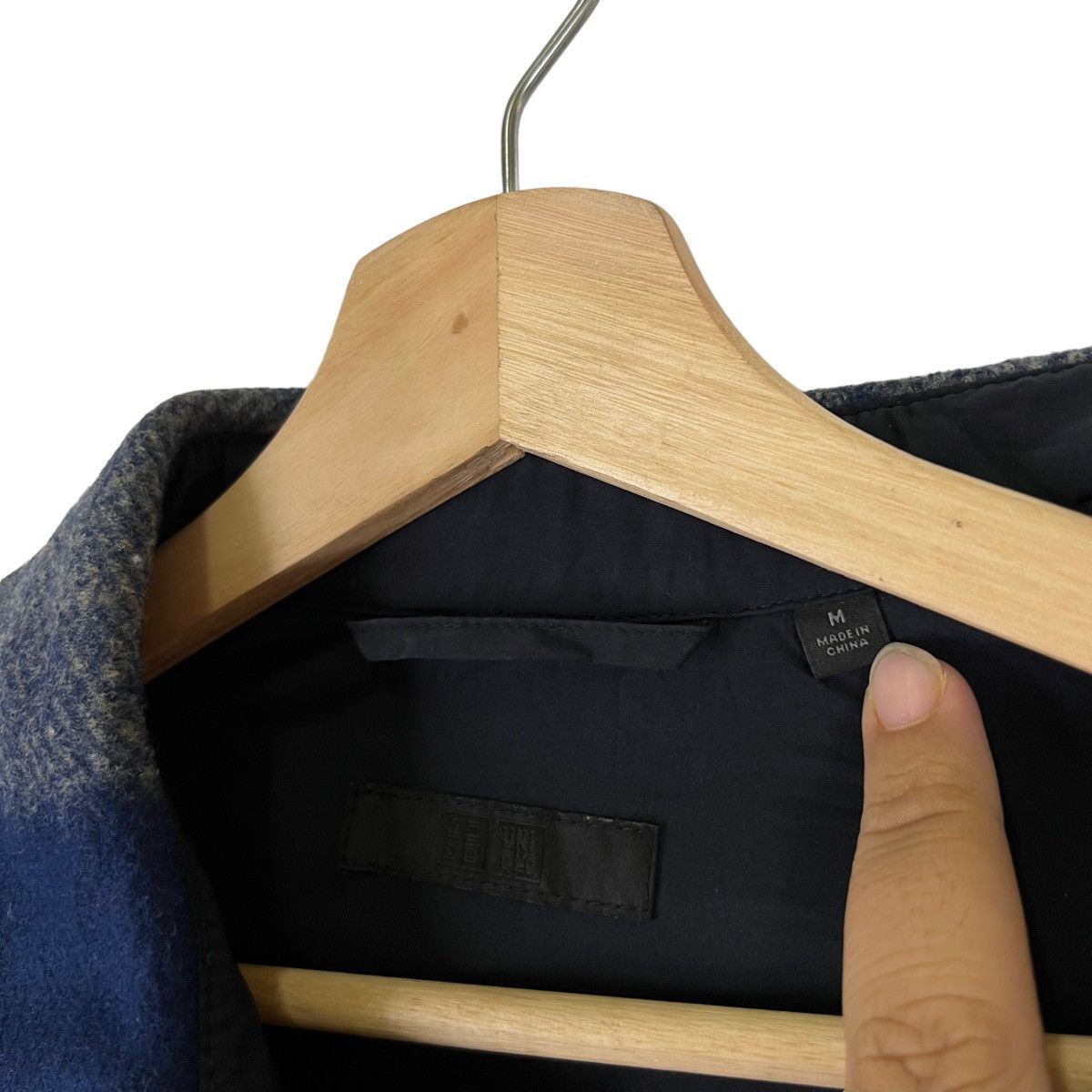 Japanese Brand VINTAGE WOOL JACKET TARTAN DESIGN UNIQLO JAPAN Size US M / EU 48-50 / 2 - 10 Thumbnail