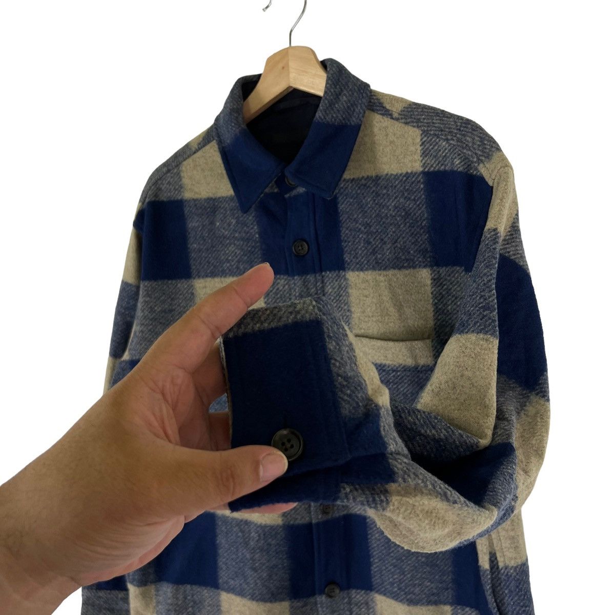 Japanese Brand VINTAGE WOOL JACKET TARTAN DESIGN UNIQLO JAPAN Size US M / EU 48-50 / 2 - 7 Thumbnail