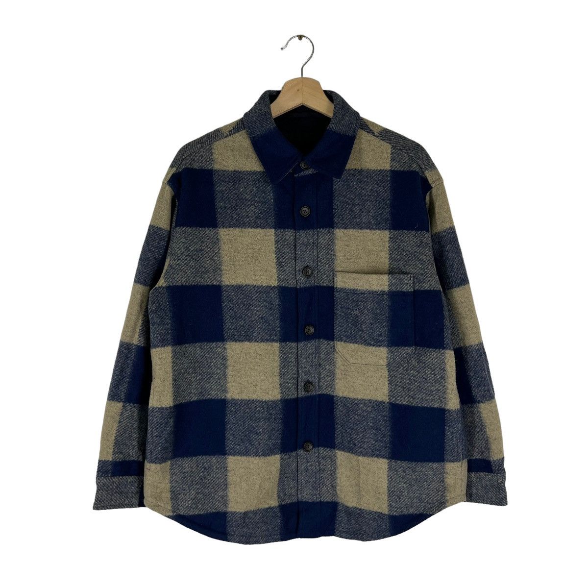 Japanese Brand VINTAGE WOOL JACKET TARTAN DESIGN UNIQLO JAPAN Size US M / EU 48-50 / 2 - 1 Thumbnail
