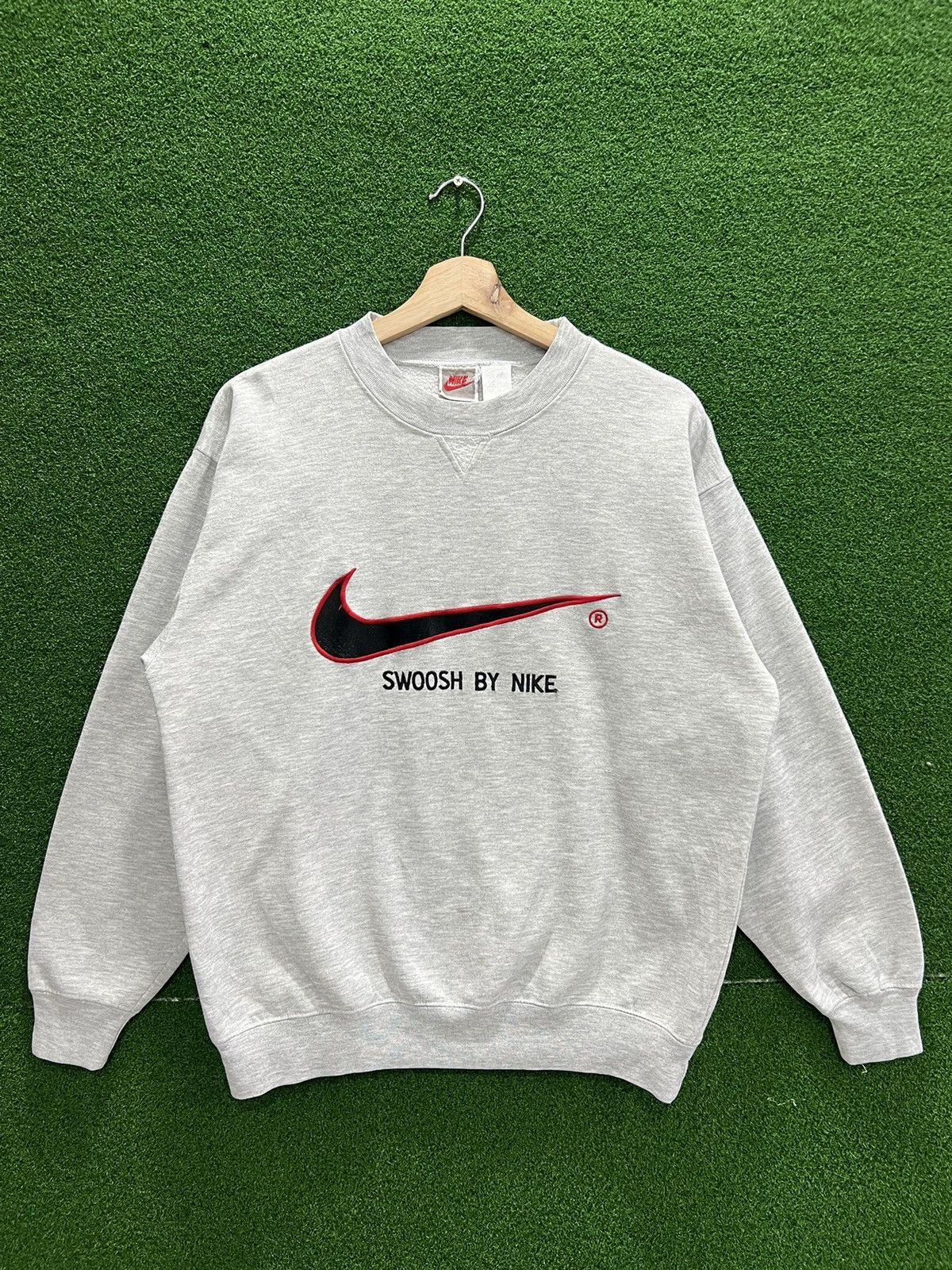 Japanese Brand × Nike × Vintage Vintage 90s Swoosh By Nike Big Logo Embroidered Size US M / EU 48-50 / 2 - 1 Thumbnail