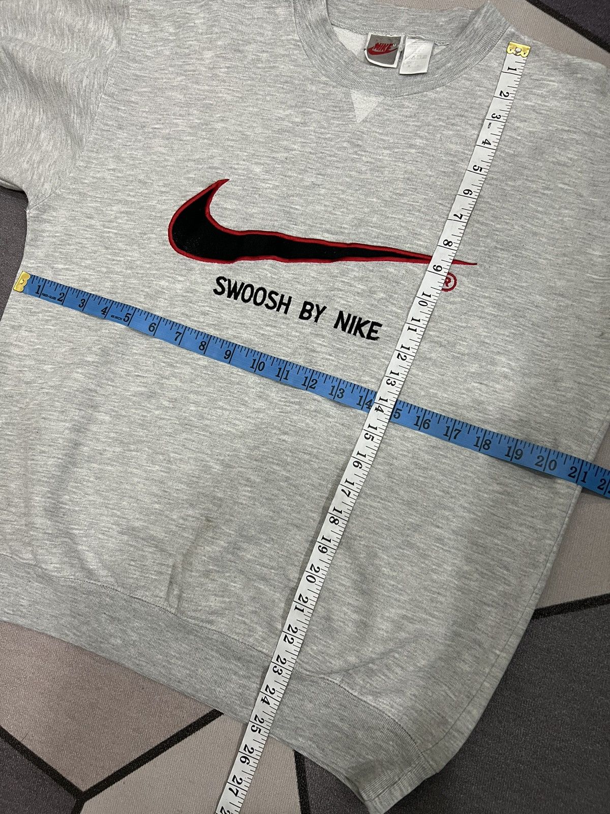 Japanese Brand × Nike × Vintage Vintage 90s Swoosh By Nike Big Logo Embroidered Size US M / EU 48-50 / 2 - 6 Thumbnail